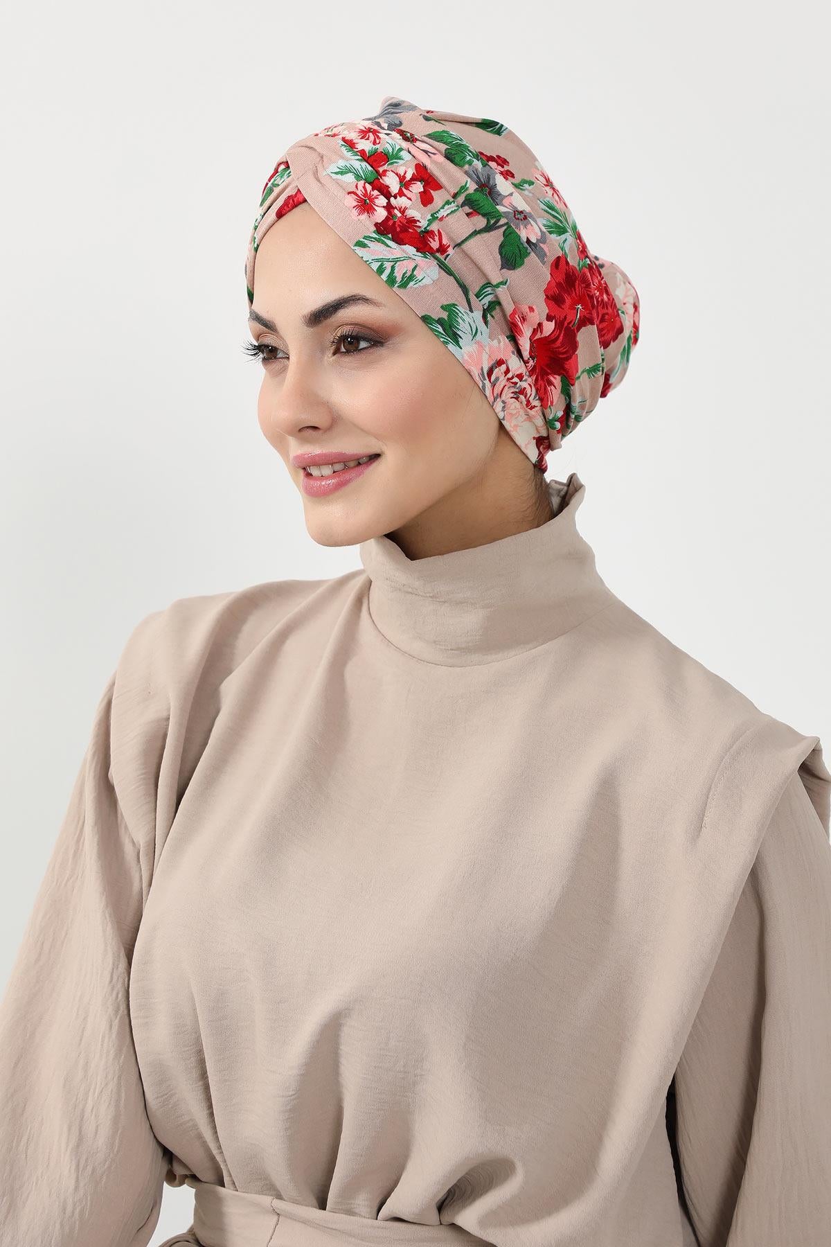 Desenli Kullanışlı Bone,B-9YD