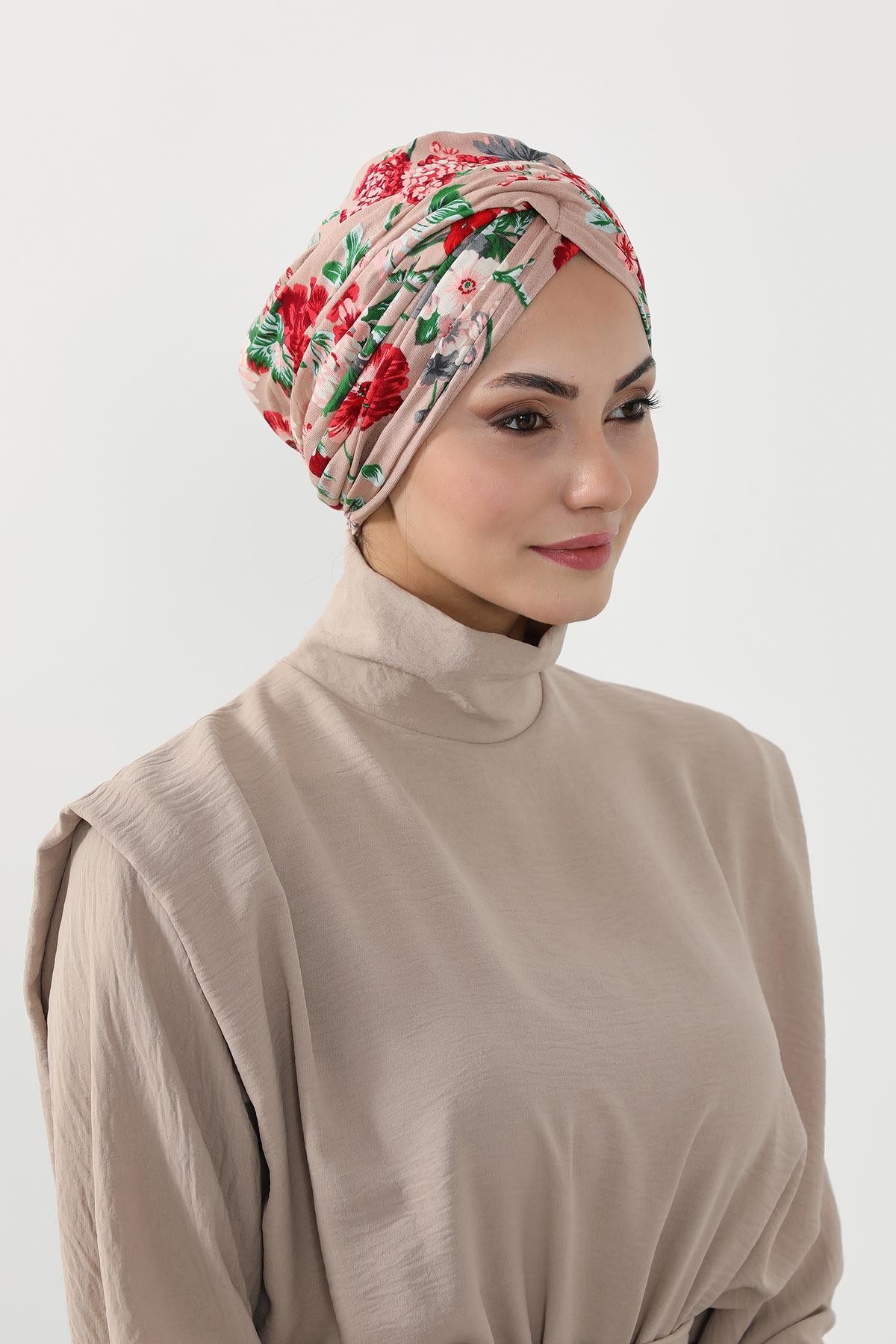 Desenli Kullanışlı Bone,B-9YD