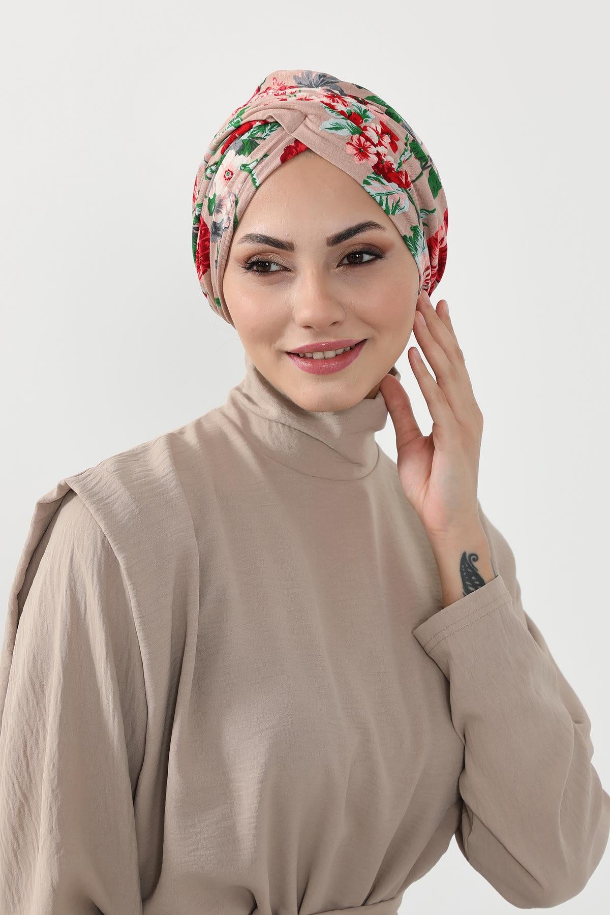 Desenli Kullanışlı Bone,B-9YD