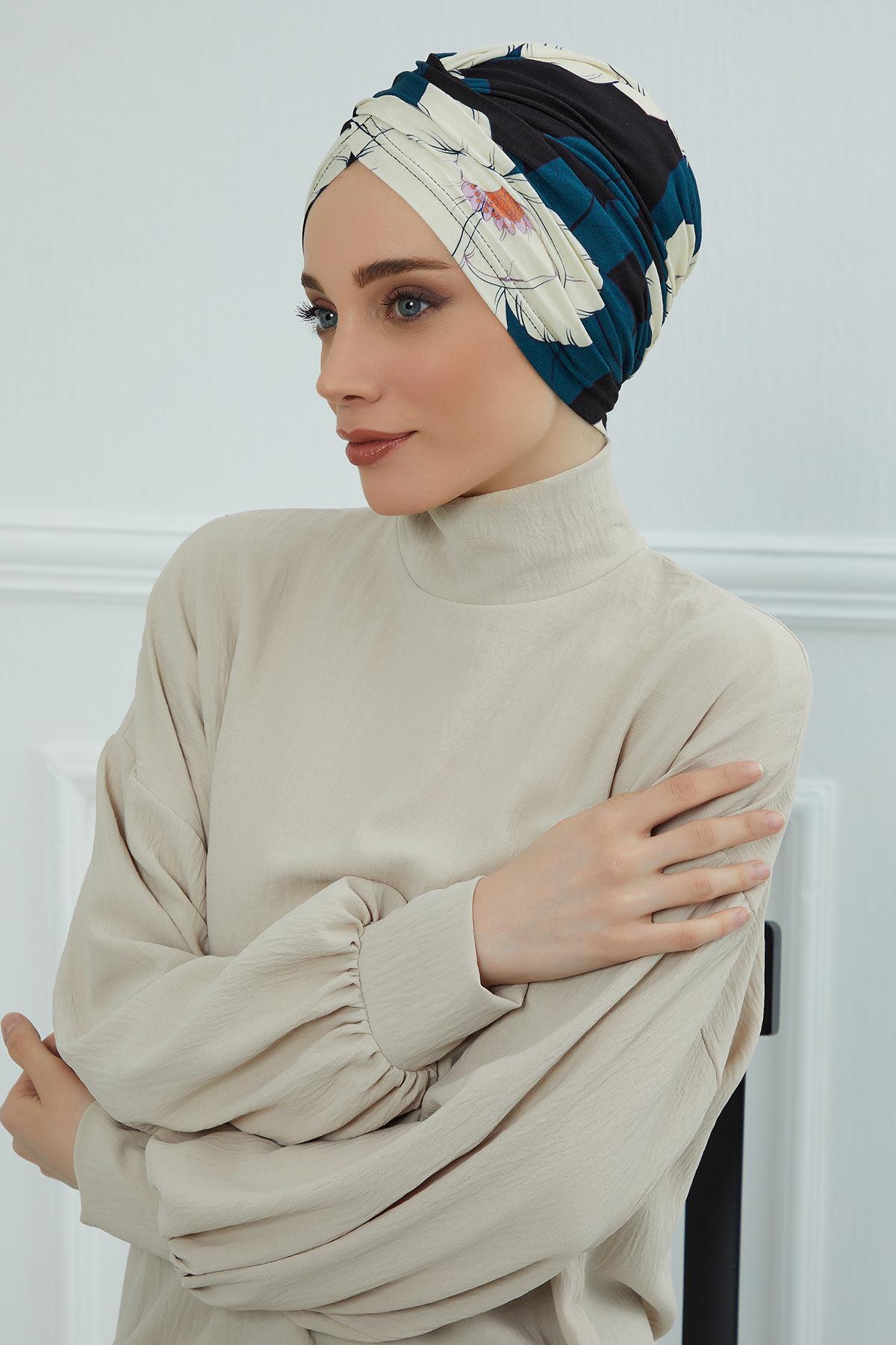Desenli Kullanışlı Bone,B-9YD