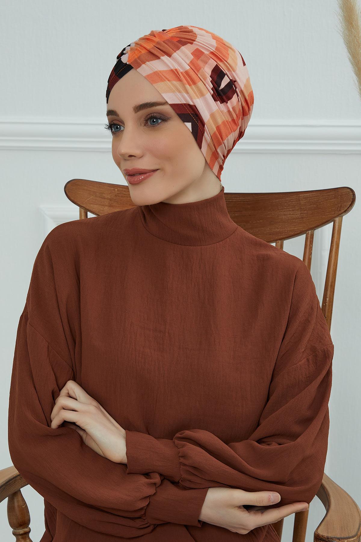 Desenli Kullanışlı Bone,B-9YD