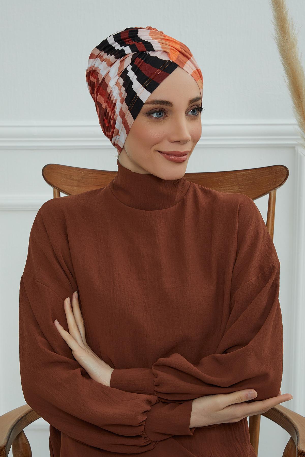Desenli Kullanışlı Bone,B-9YD