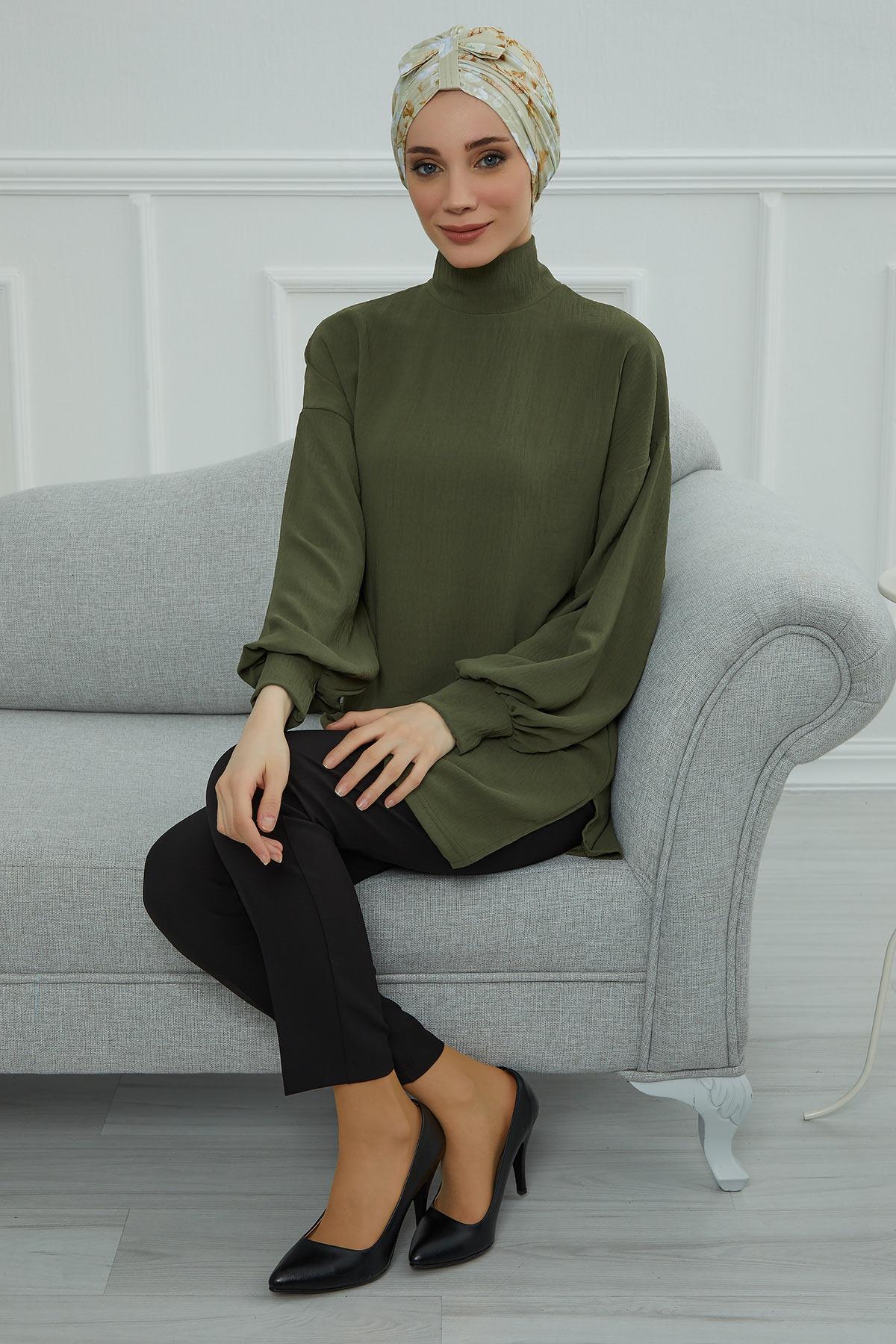 Desenli Önden Fiyonklu Bone,B-7YD