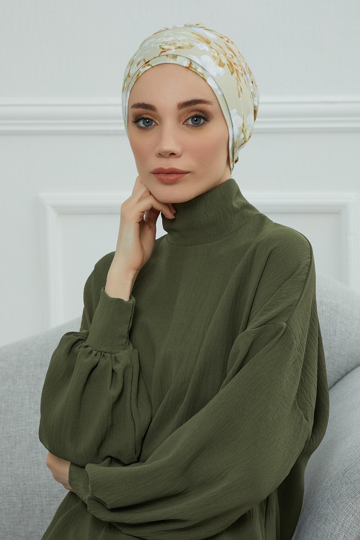 Desenli Penye Bone,B-53YD