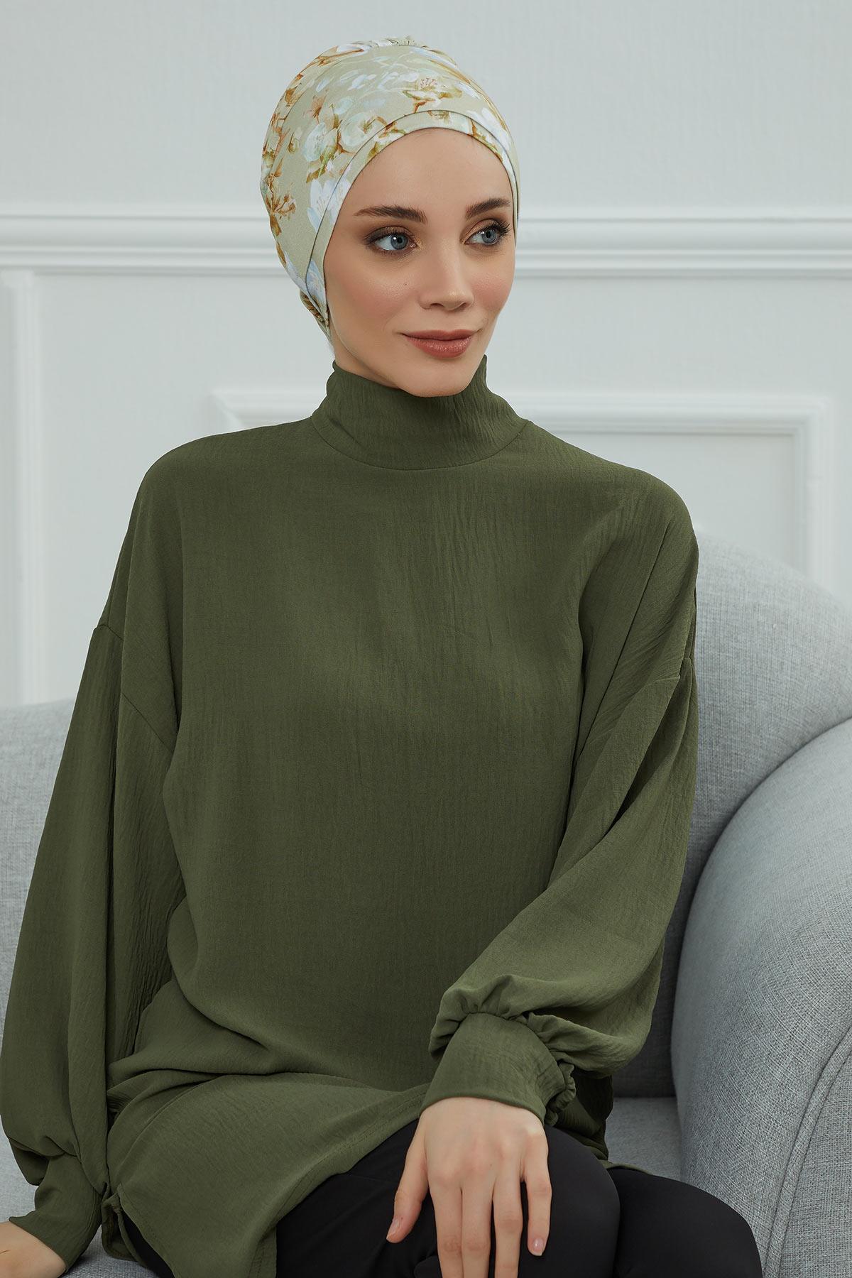 Desenli Penye Bone,B-53YD