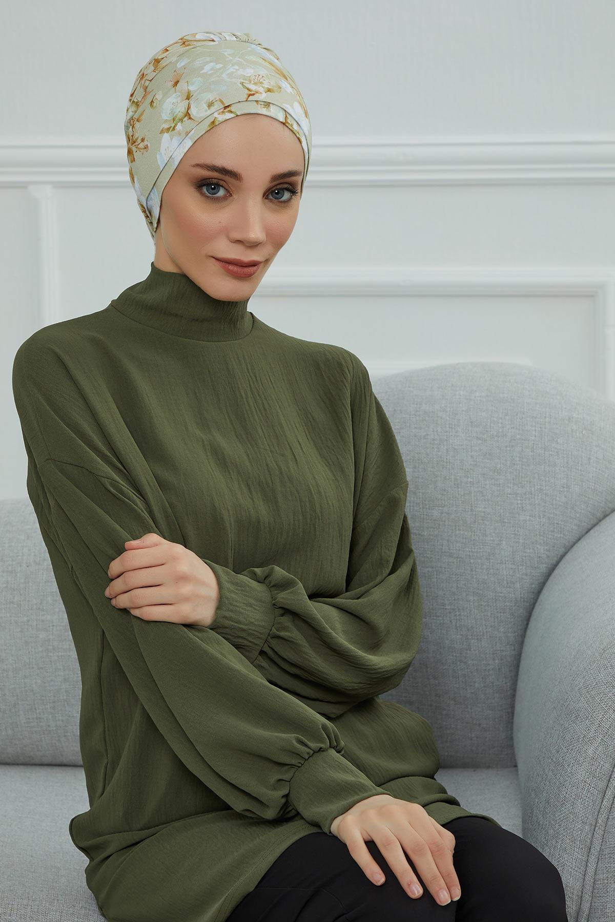 Desenli Penye Bone,B-53YD