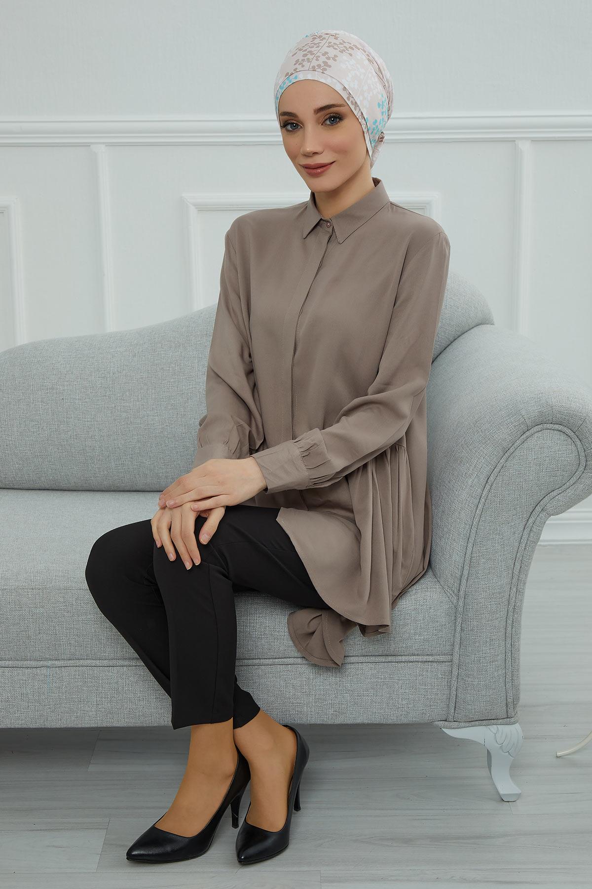 Desenli Penye Bone,B-53YD