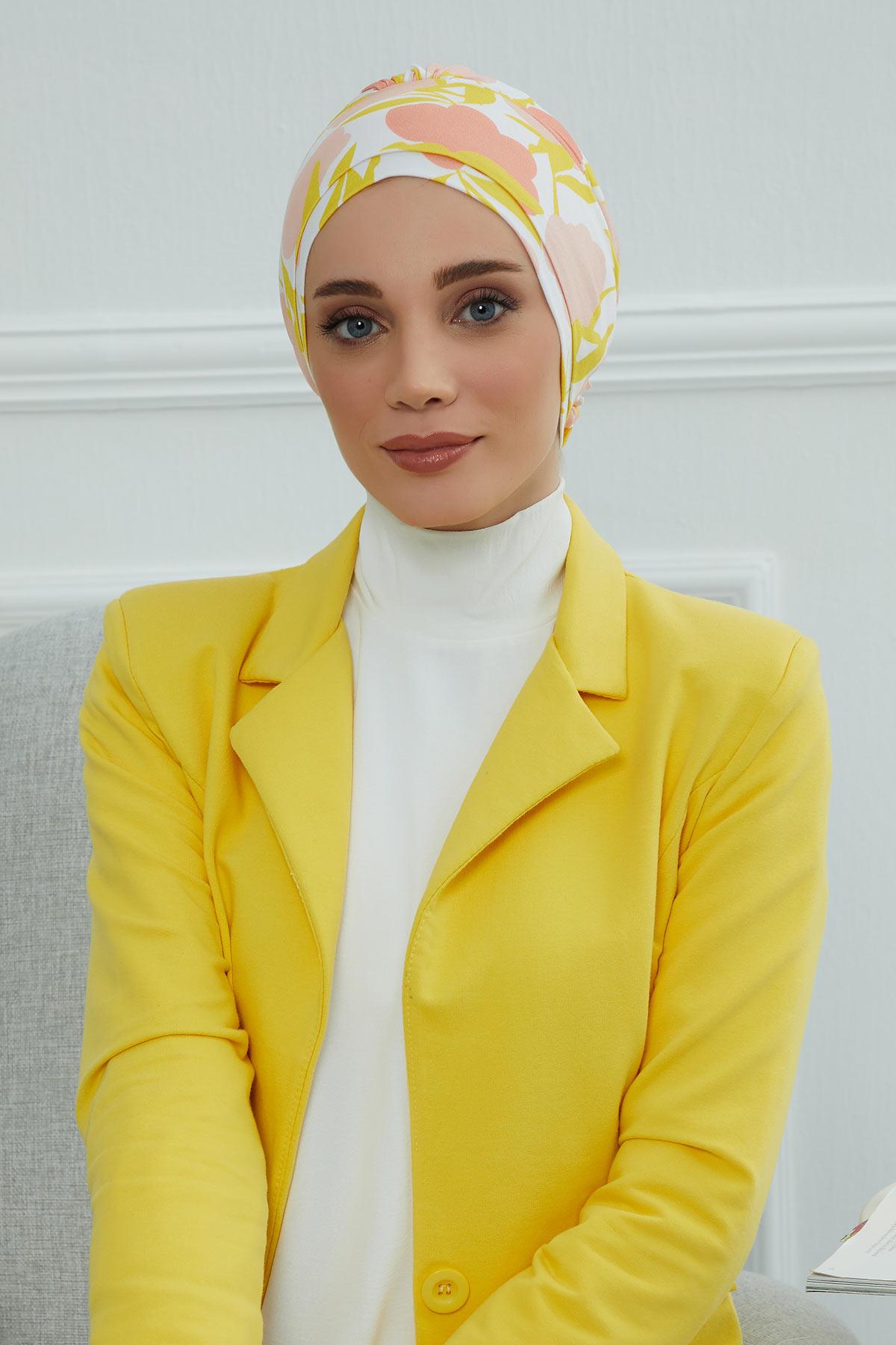 Desenli Penye Bone,B-53YD