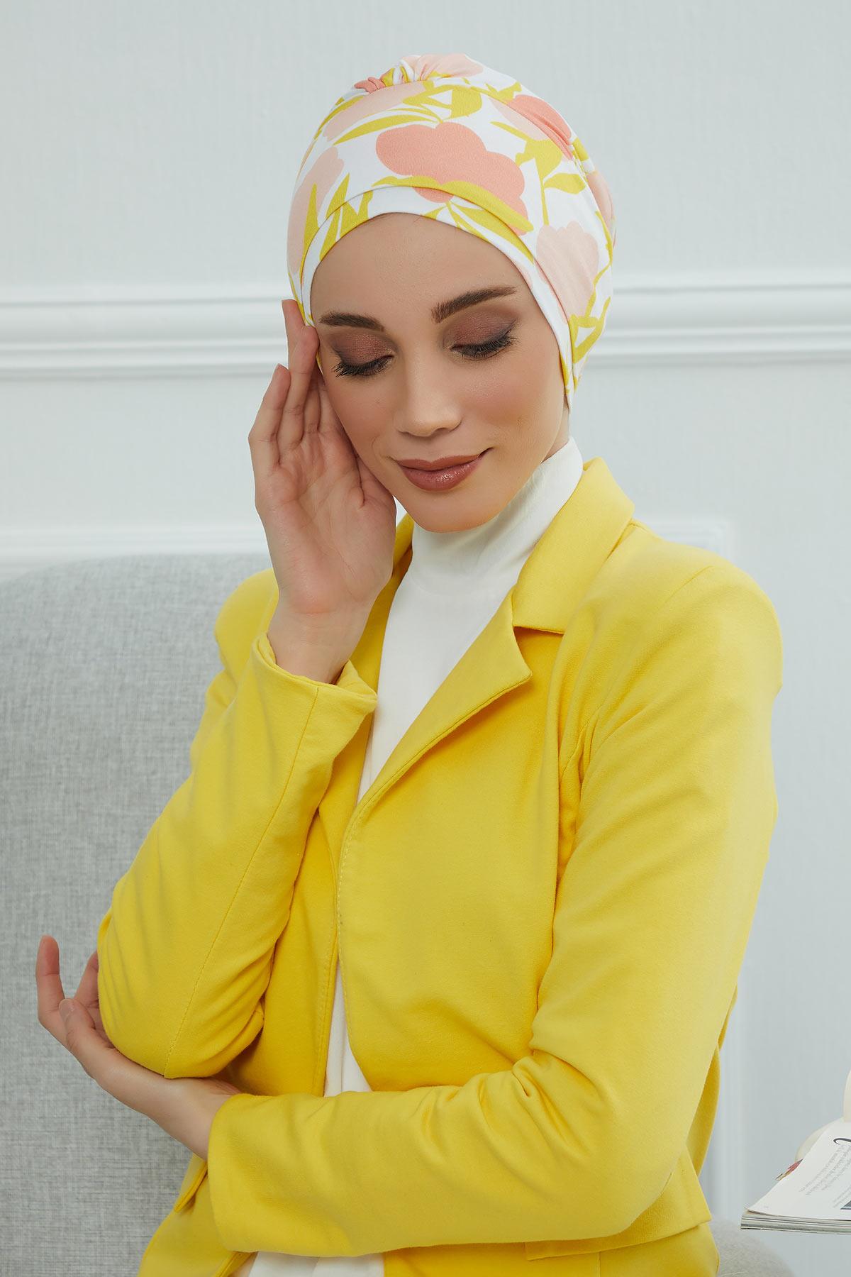 Desenli Penye Bone,B-53YD