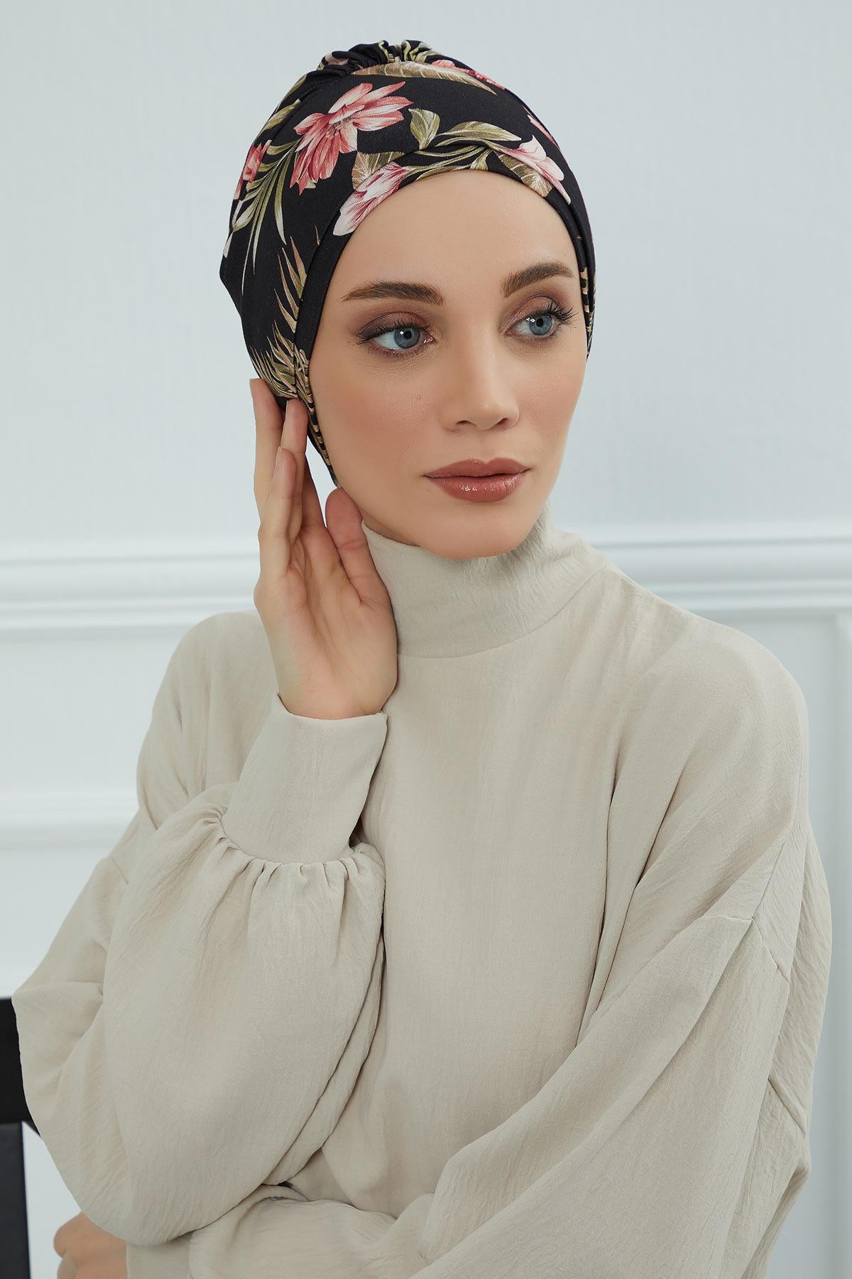 Desenli Penye Bone,B-53YD