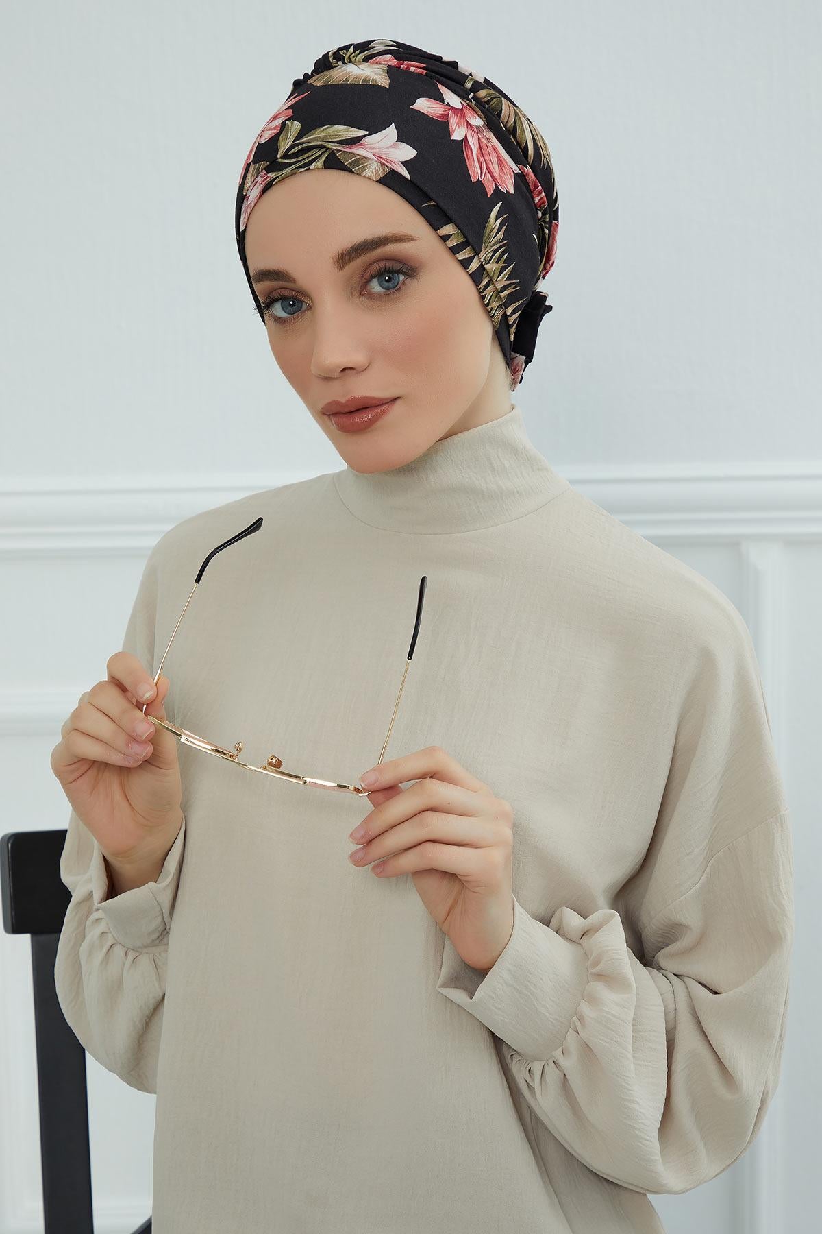 Desenli Penye Bone,B-53YD