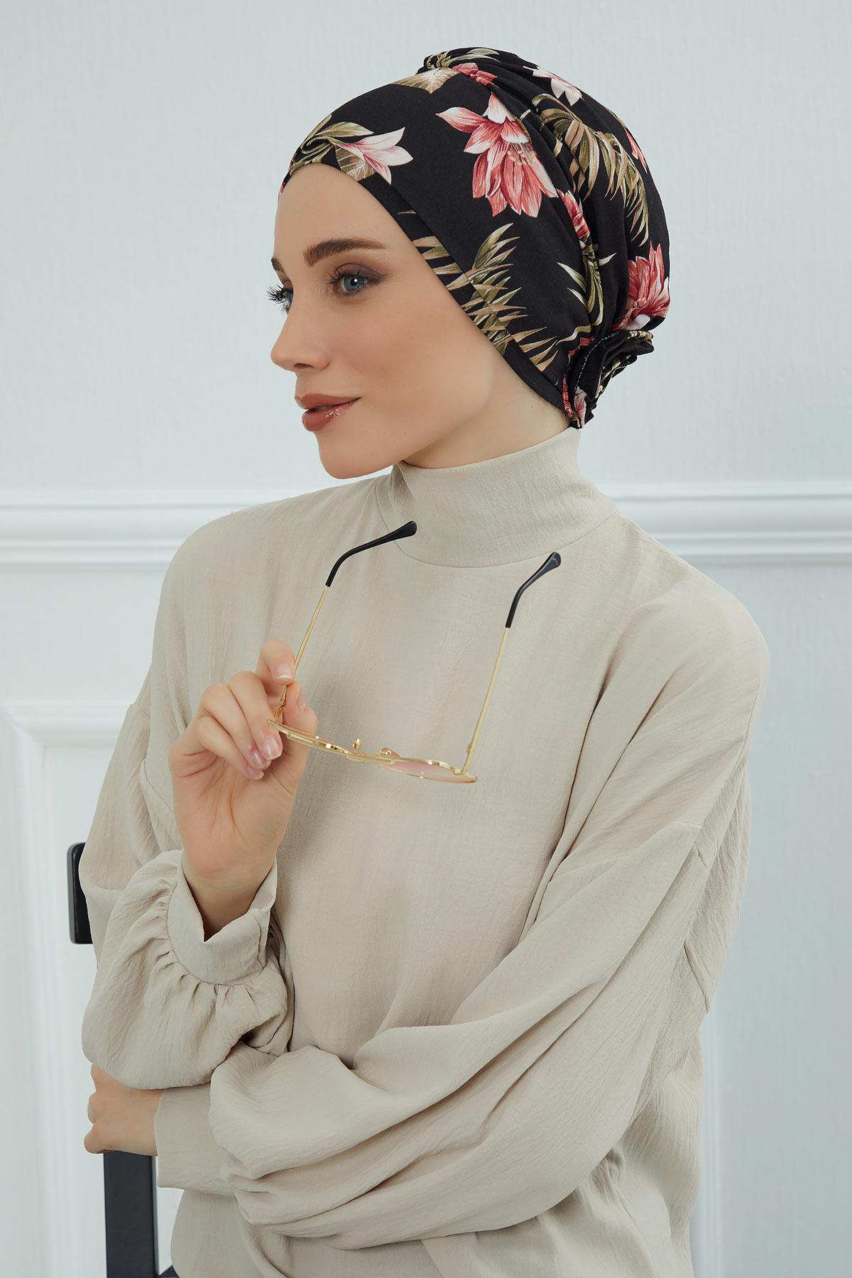 Desenli Penye Bone,B-53YD