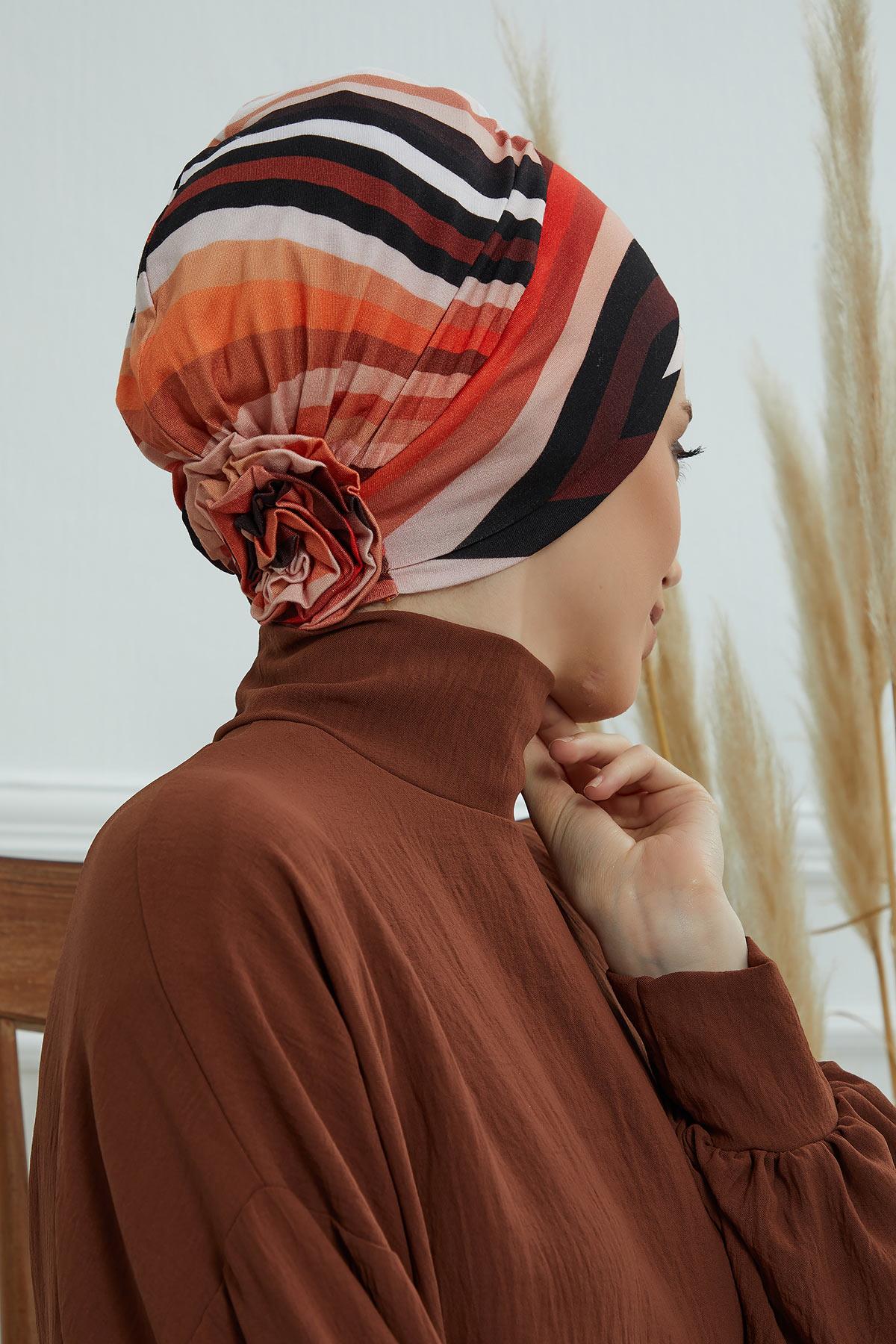 Desenli Penye Bone,B-53YD