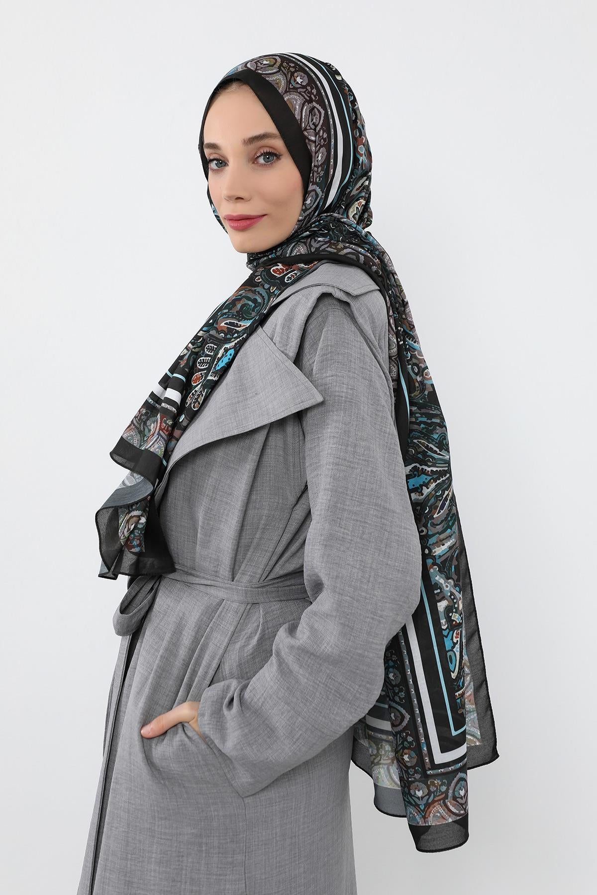 Desenli Vual Şal,SAL-104