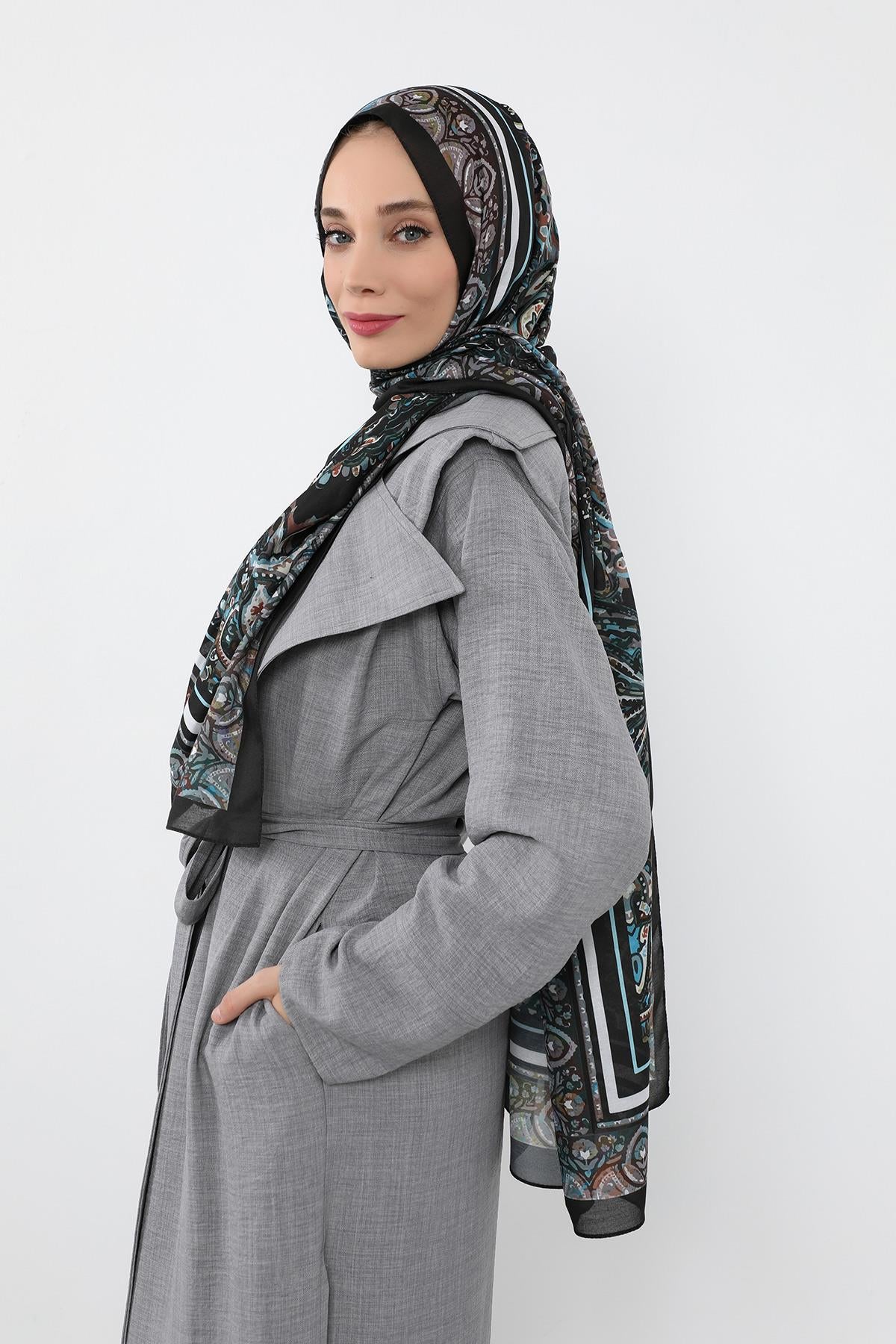 Desenli Vual Şal,SAL-104