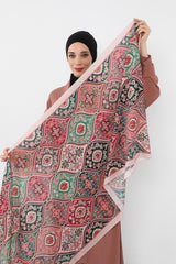 Desenli Vual Şal,SAL-128