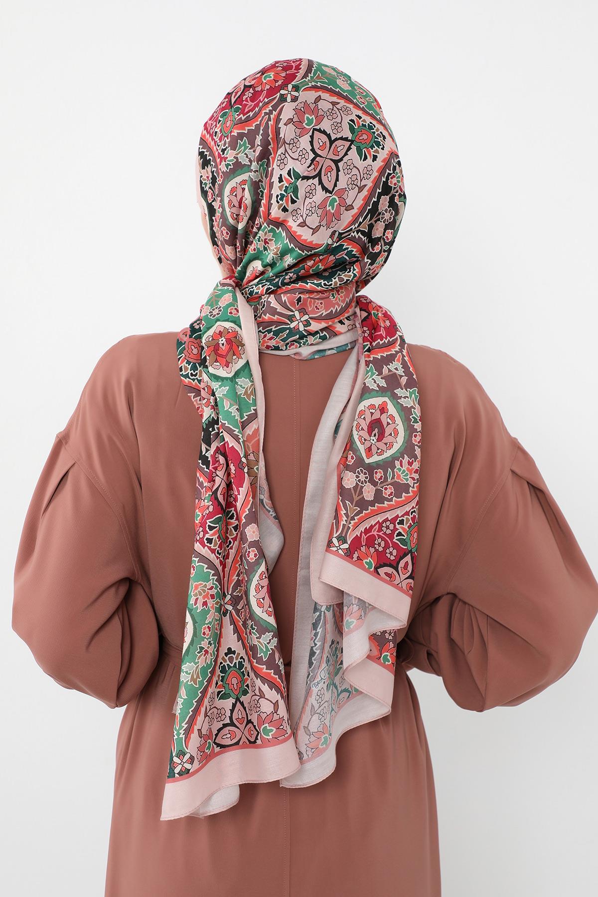 Desenli Vual Şal,SAL-128