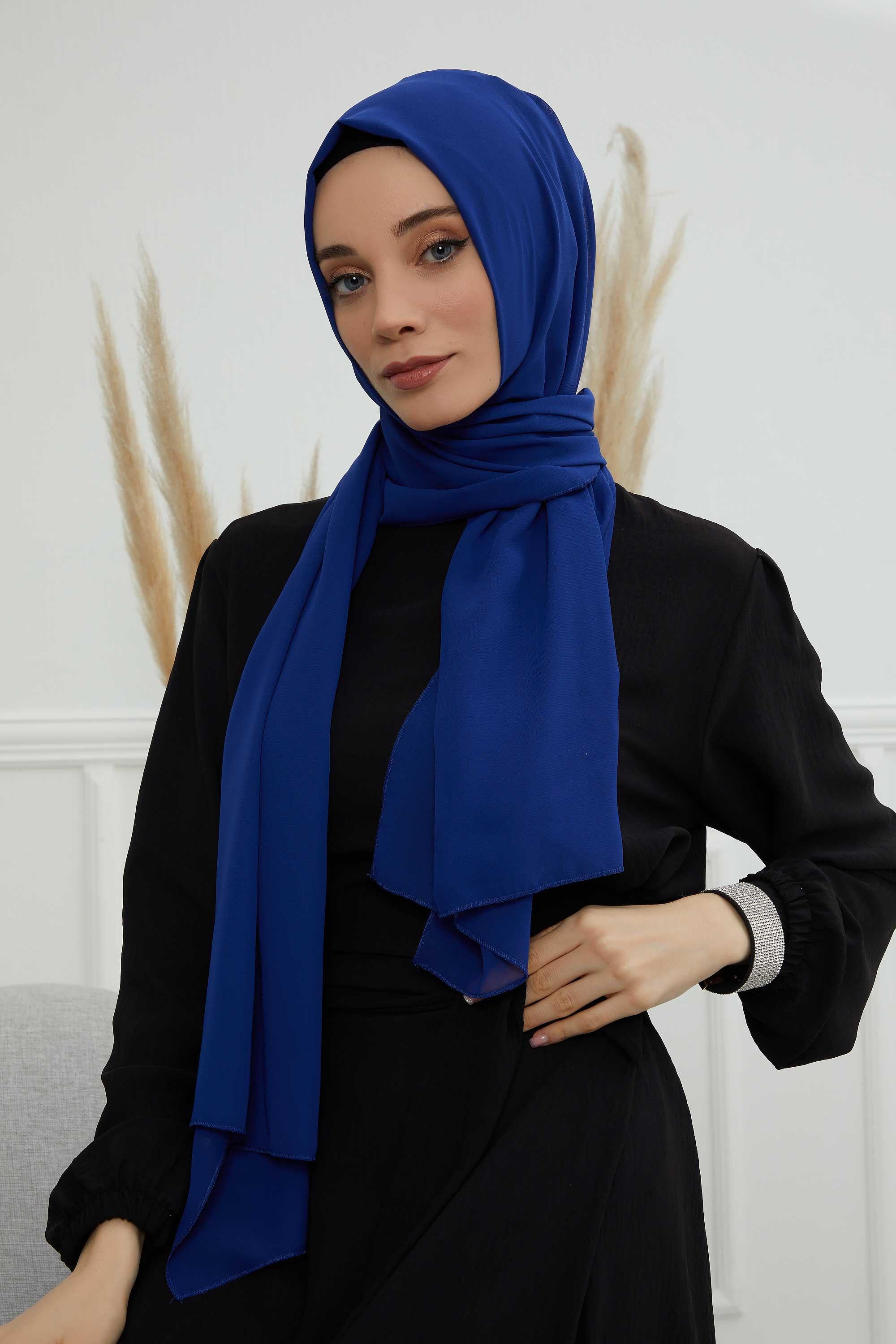 Dikdörtgen Klasik Şifon Şal,CTS-1