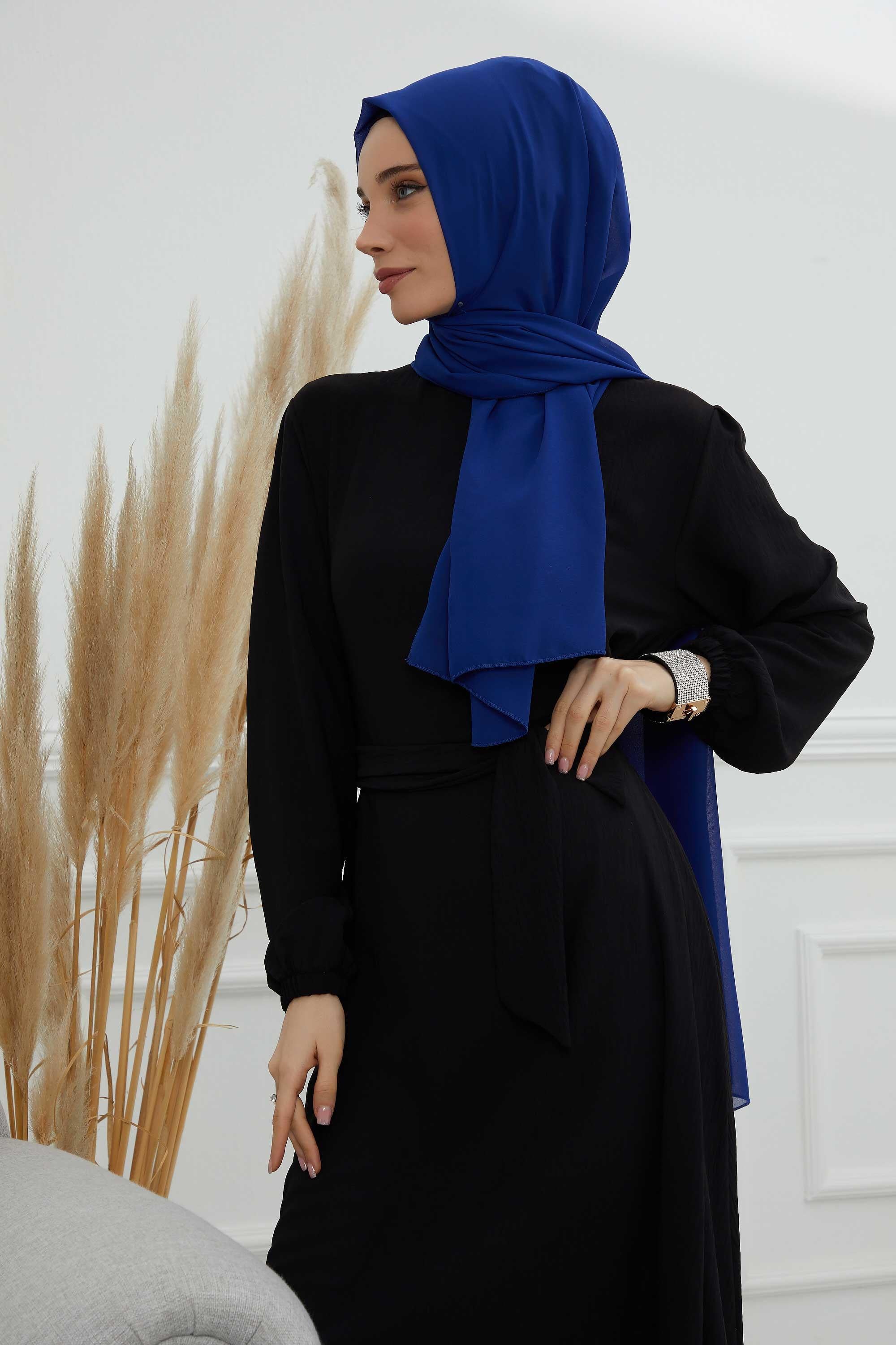 Dikdörtgen Klasik Şifon Şal,CTS-1
