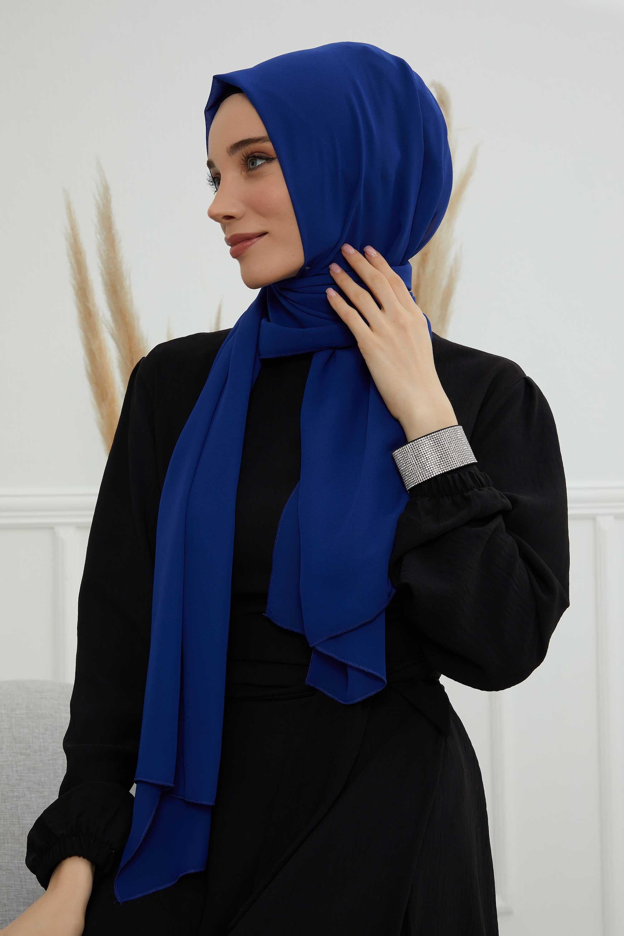 Dikdörtgen Klasik Şifon Şal,CTS-1