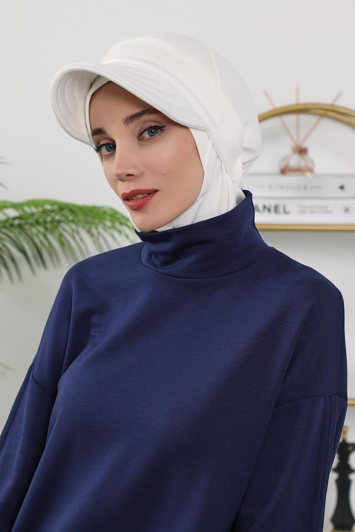 Dört Mevsim Çıkarılabilir Siperlikli Tesettür Bone,B-82O