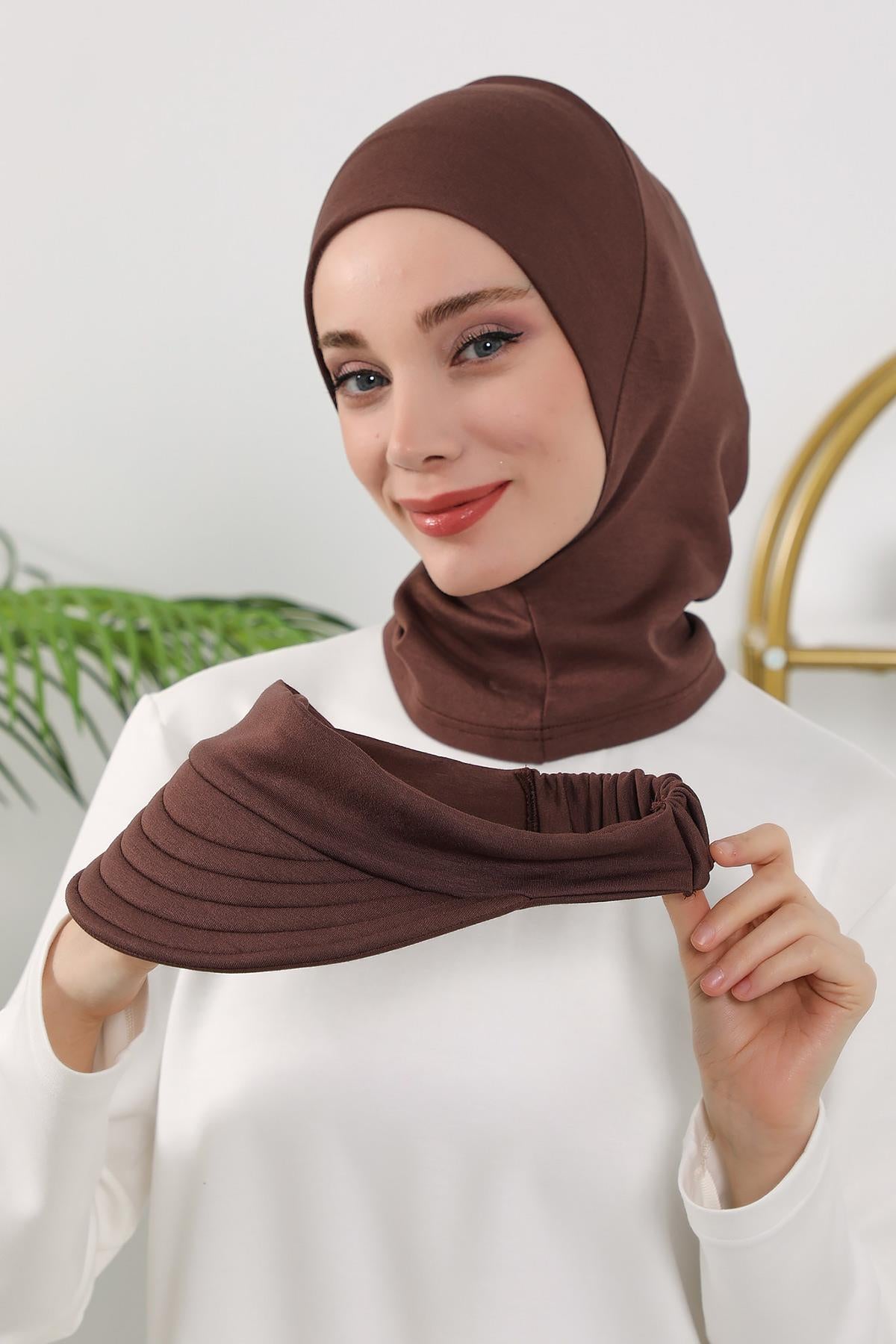 Dört Mevsim Çıkarılabilir Siperlikli Tesettür Bone,B-82O