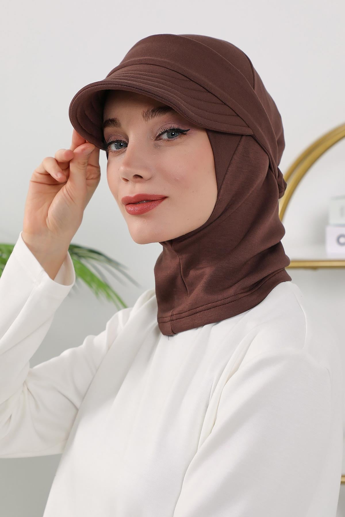 Dört Mevsim Çıkarılabilir Siperlikli Tesettür Bone,B-82O