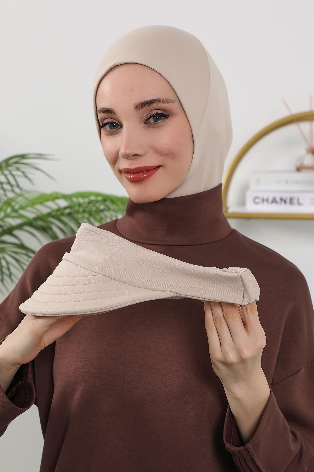 Dört Mevsim Çıkarılabilir Siperlikli Tesettür Bone,B-82O