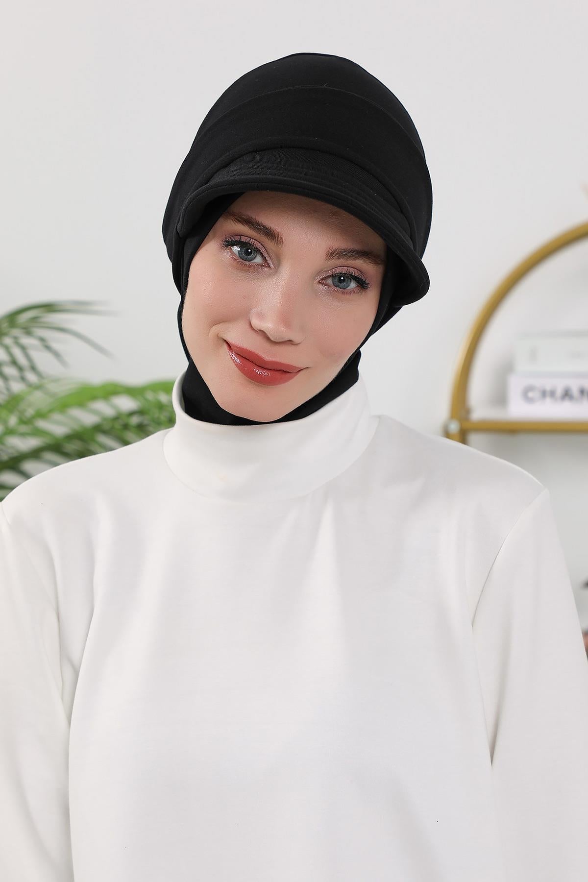 Dört Mevsim Çıkarılabilir Siperlikli Tesettür Bone,B-82O