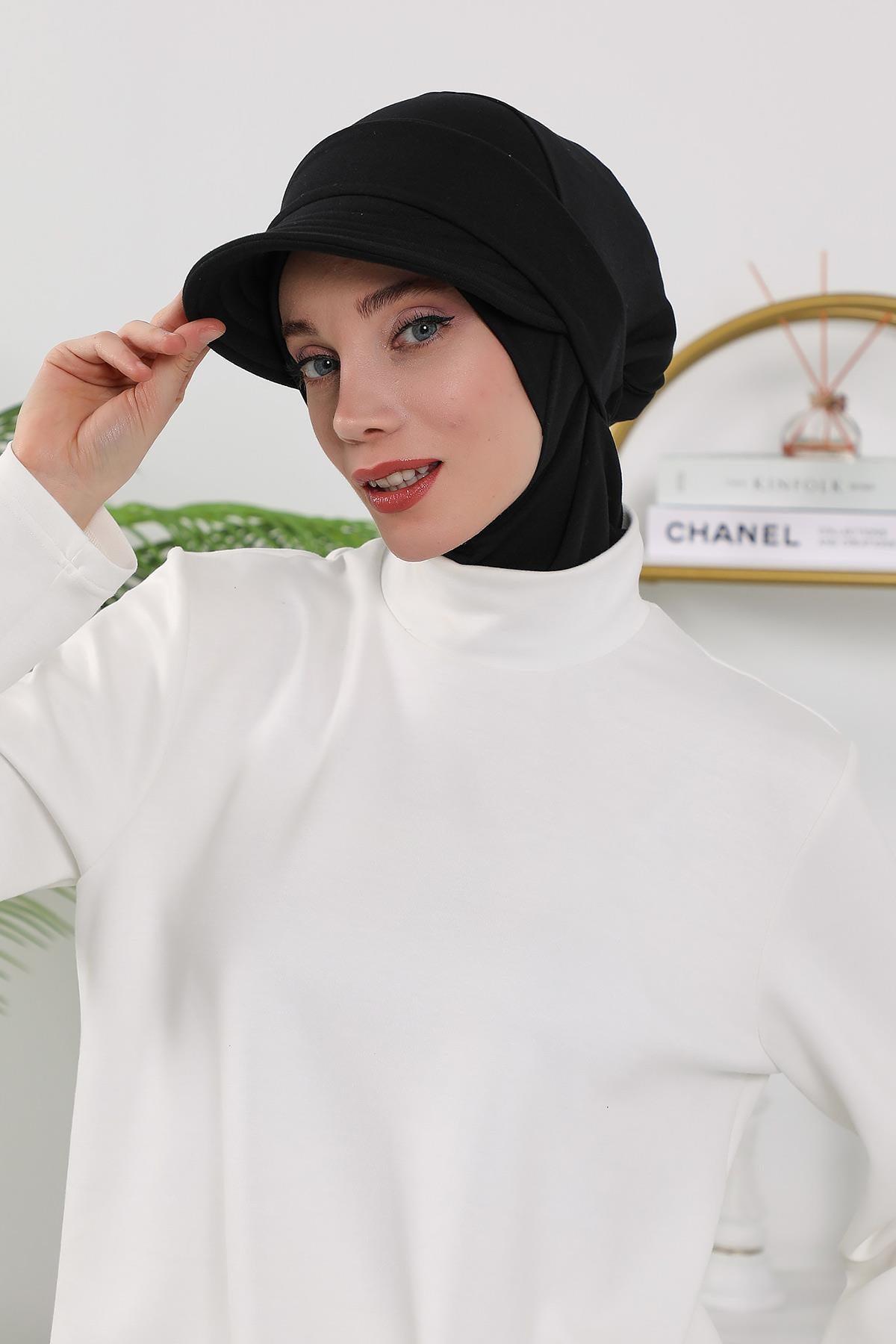 Dört Mevsim Çıkarılabilir Siperlikli Tesettür Bone,B-82O