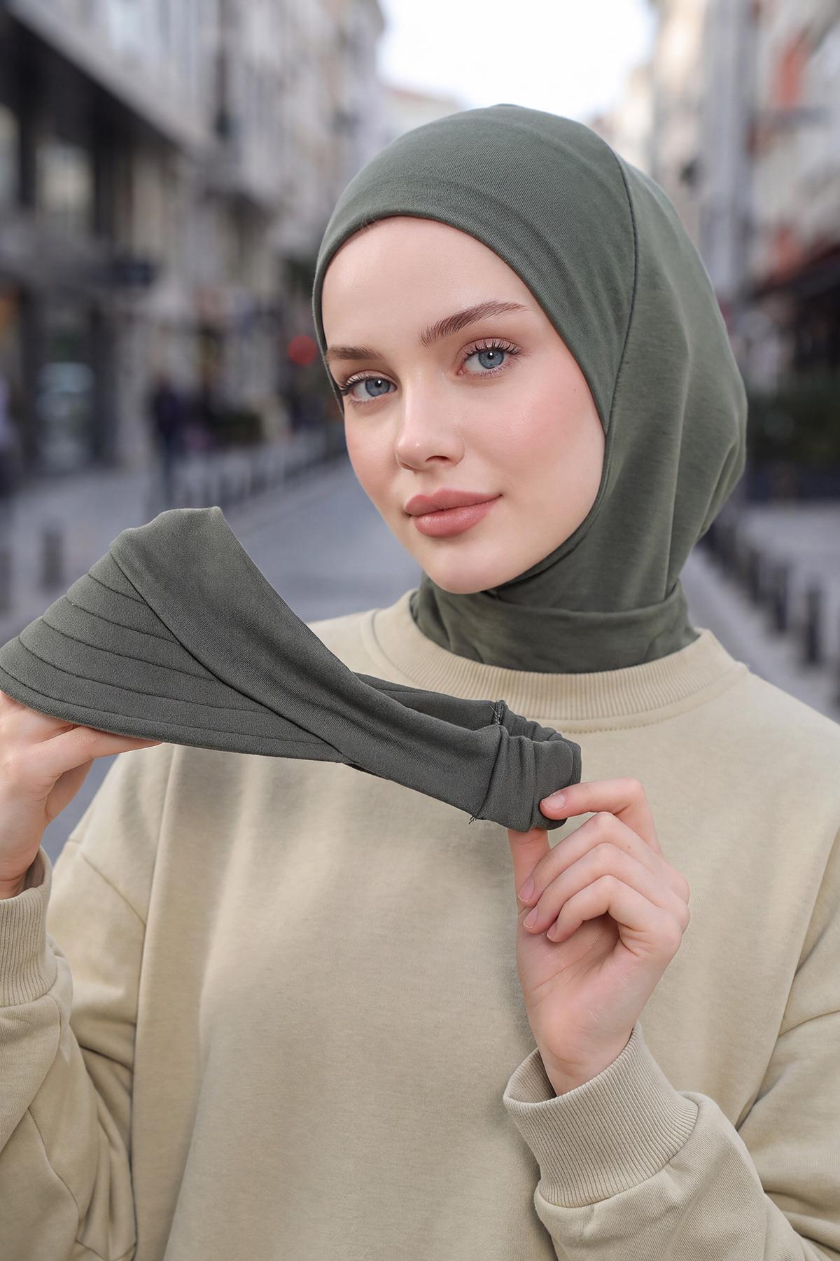 Kışlık Çıkarılabilir Siperlikli Tesettür Bone,B-82O