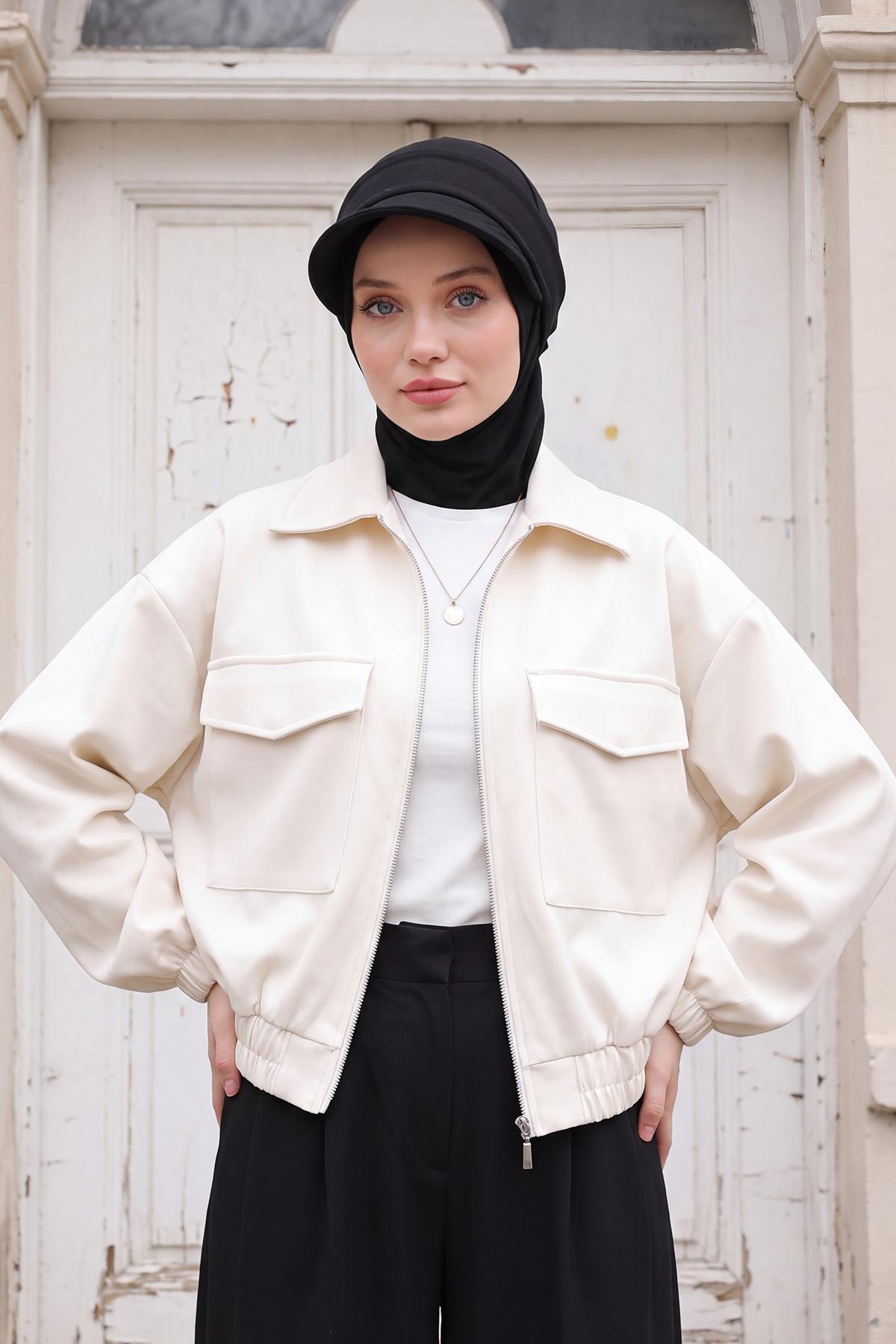 Kışlık Çıkarılabilir Siperlikli Tesettür Bone,B-82O
