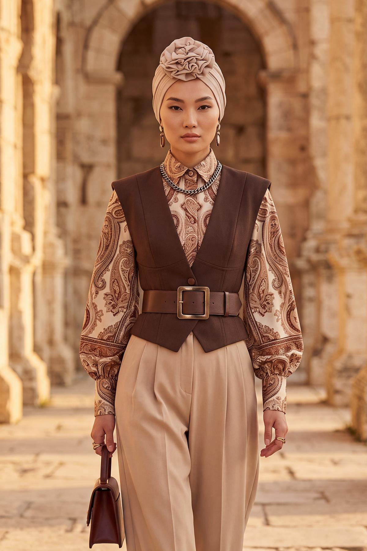 Kışlık Güllü Bone,B-21O