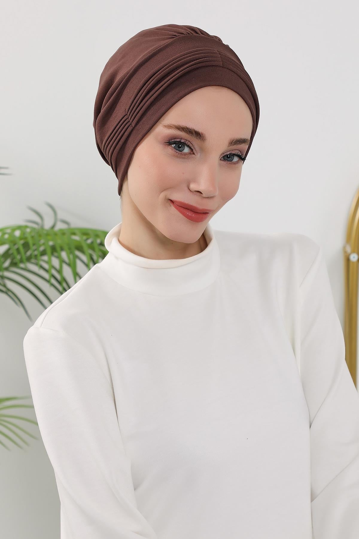 Dört Mevsim İnce Pile Dikişli Bone,B-19O