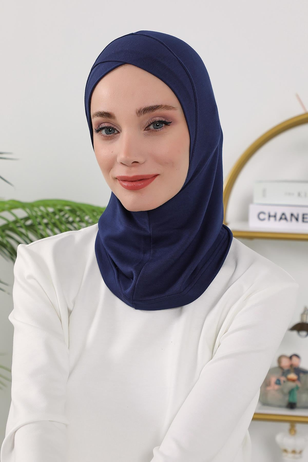 Dört Mevsim Önü Çapraz Detaylı Tesettür Bone,TB-4O