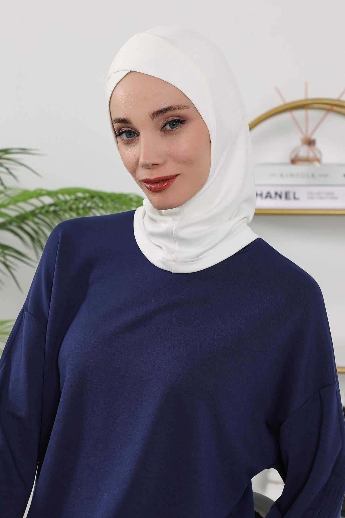 Dört Mevsim Önü Çapraz Detaylı Tesettür Bone,TB-4O