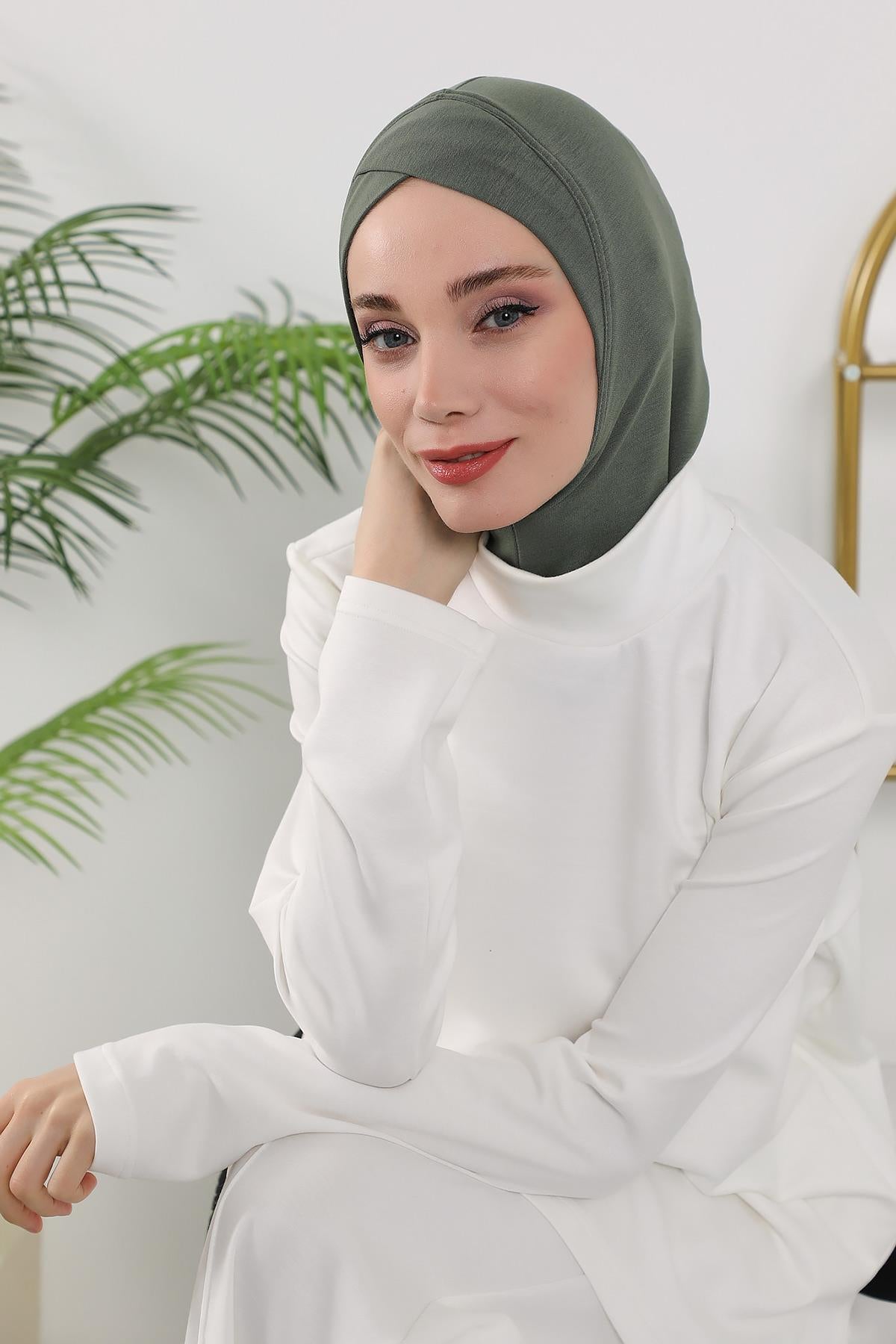 Dört Mevsim Önü Çapraz Detaylı Tesettür Bone,TB-4O