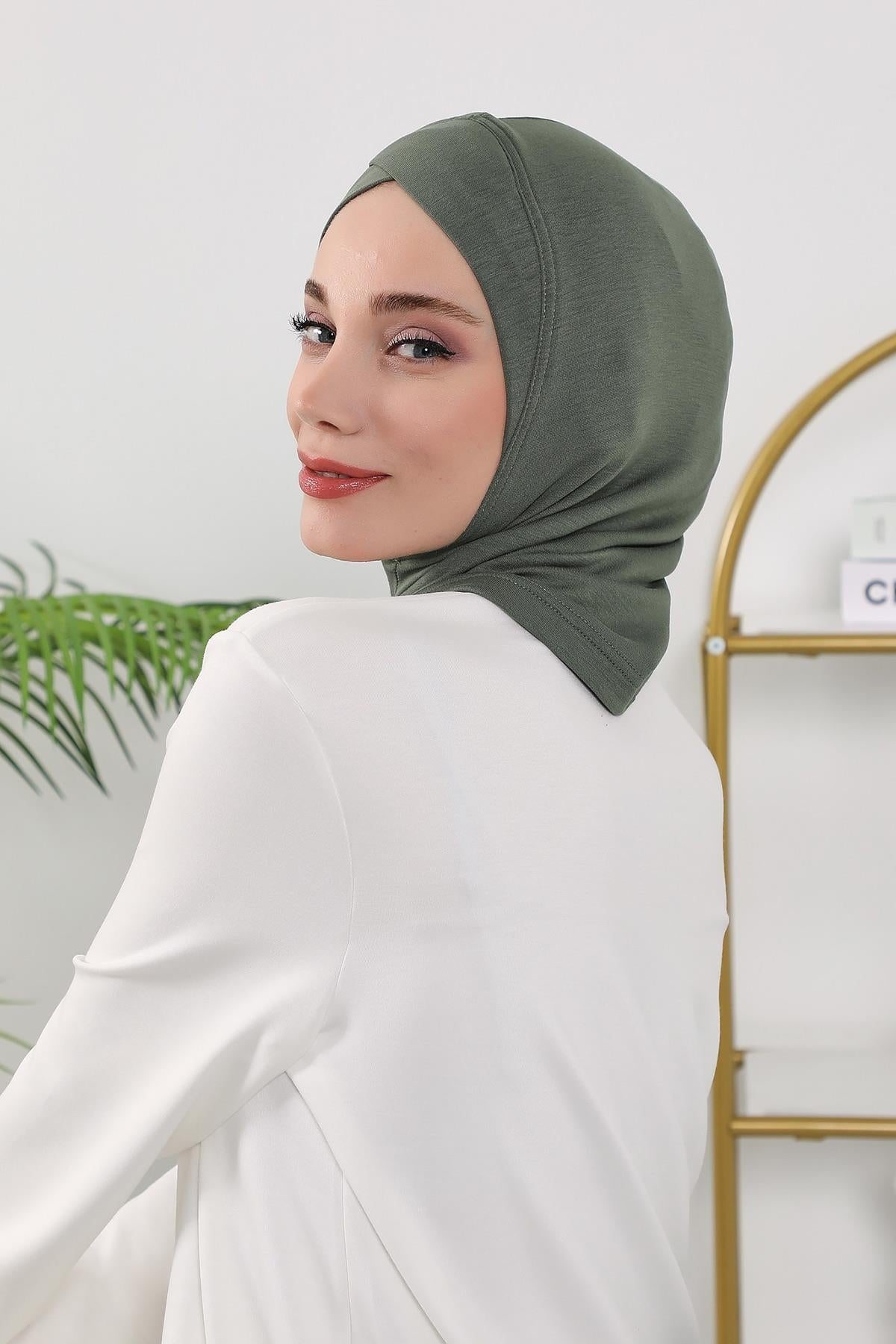 Dört Mevsim Önü Çapraz Detaylı Tesettür Bone,TB-4O