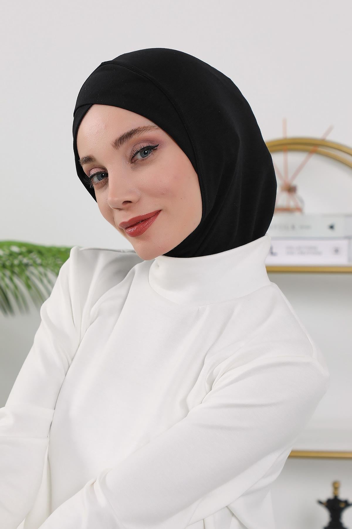 Dört Mevsim Önü Çapraz Detaylı Tesettür Bone,TB-4O