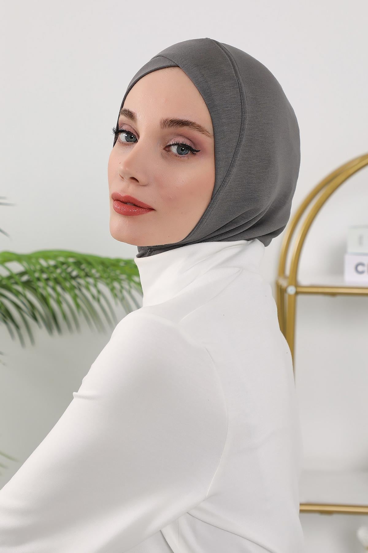 Dört Mevsim Önü Çapraz Detaylı Tesettür Bone,TB-4O