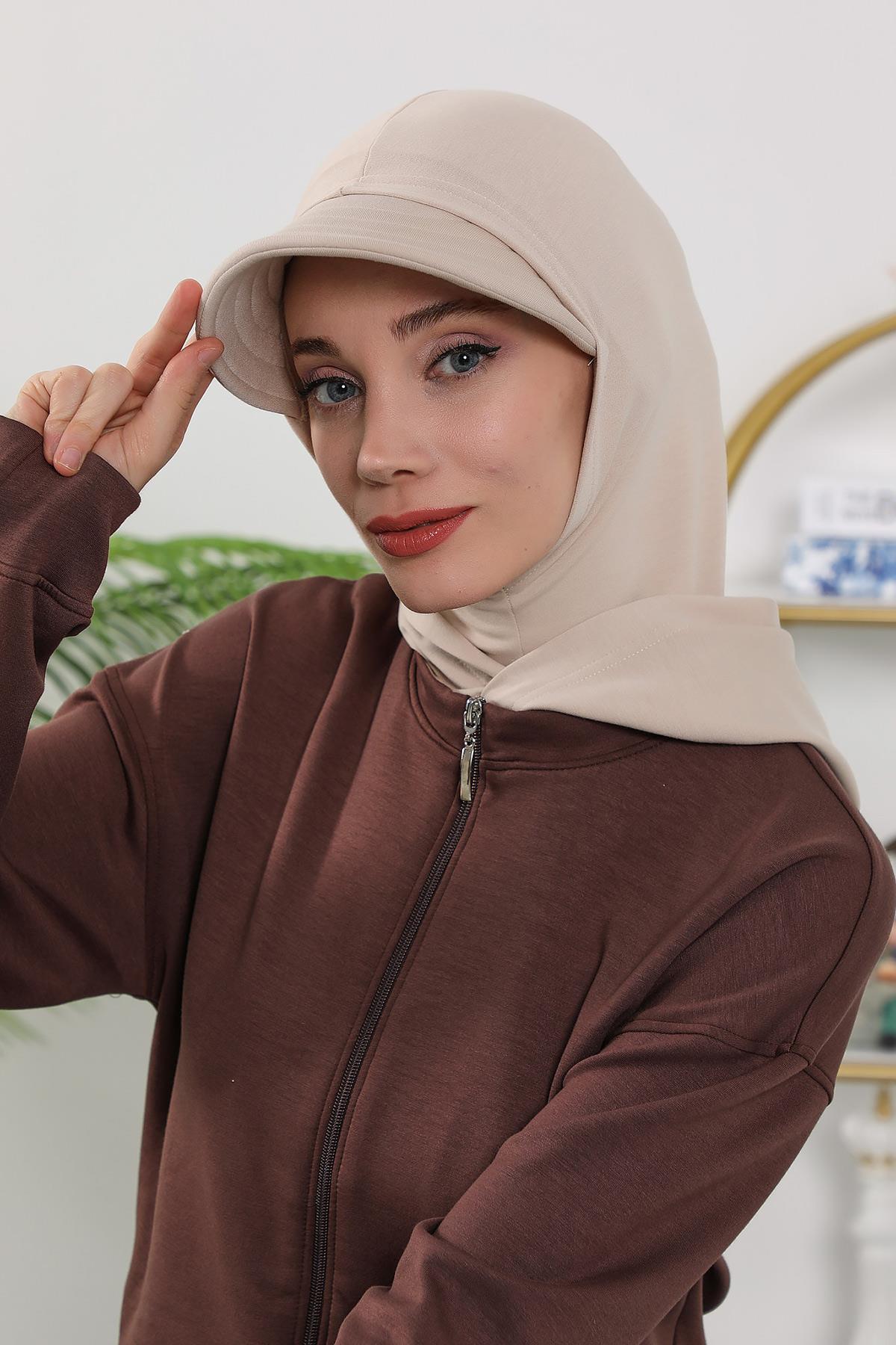 Dört Mevsim Siperlik ve Kapatıcı Özellikli Kadın Hazır Bone,B-88O