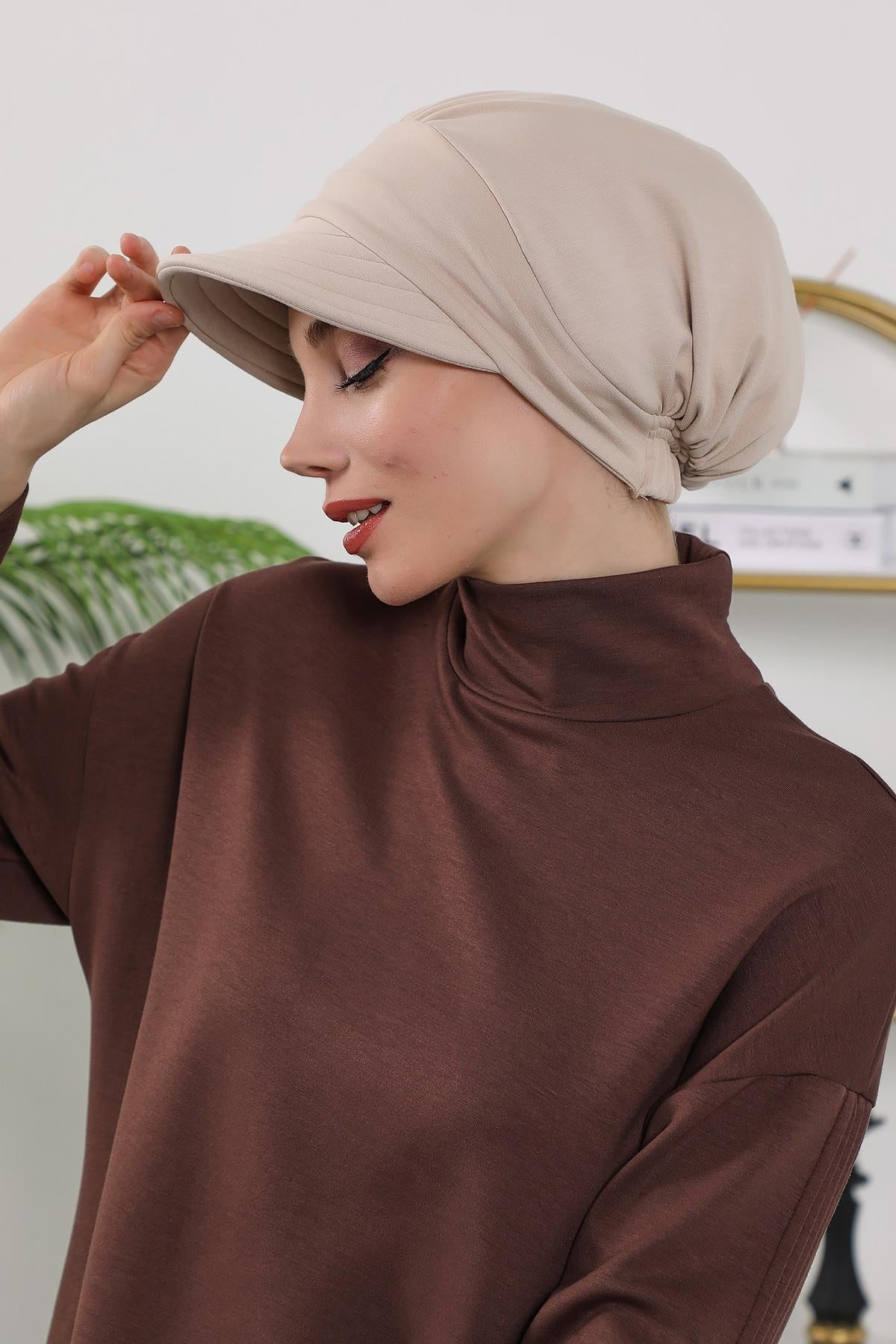 Dört Mevsim Siperlikli Şapka Bone,B-73O