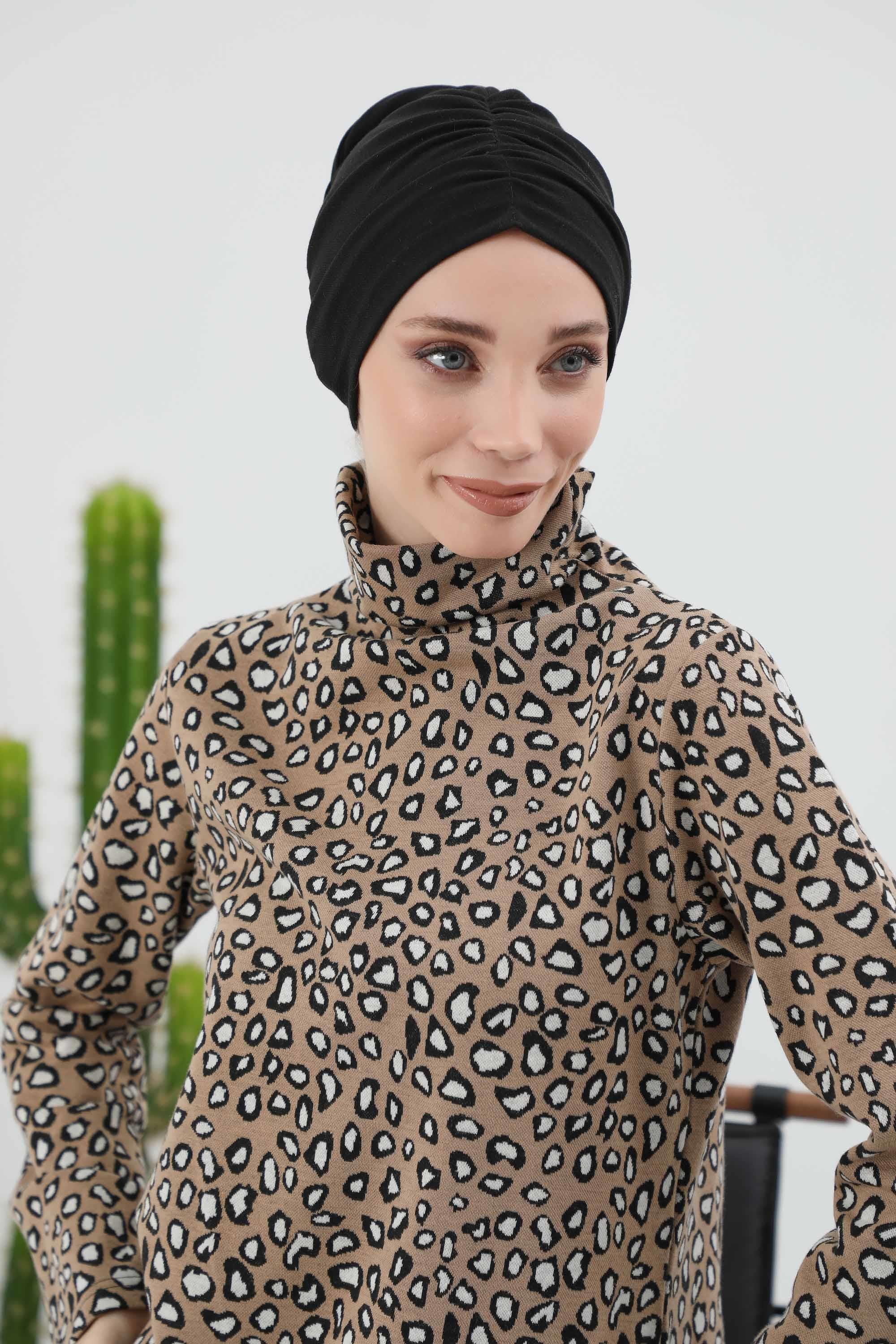 Fularlı Bone Türban,B-81IV