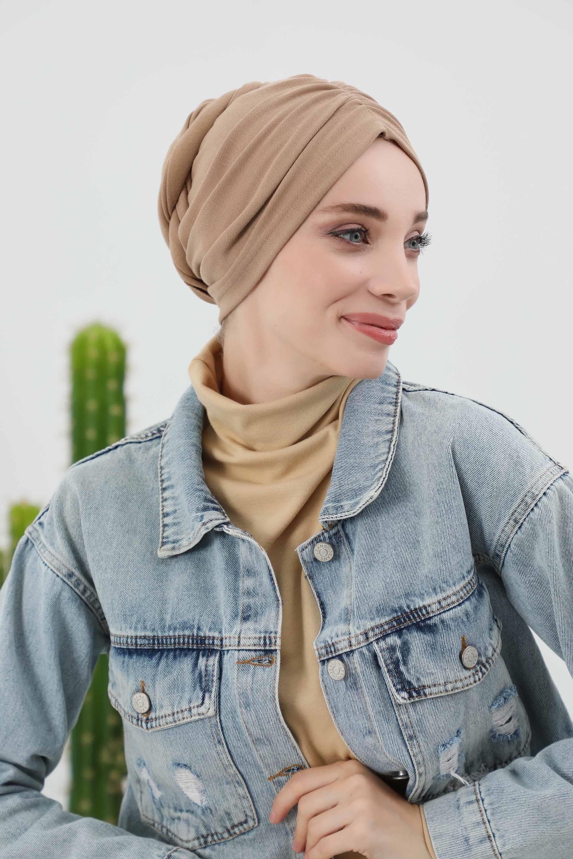 Fularlı Bone Türban,B-81IV