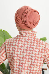 Fularlı Bone Türban,B-81RB