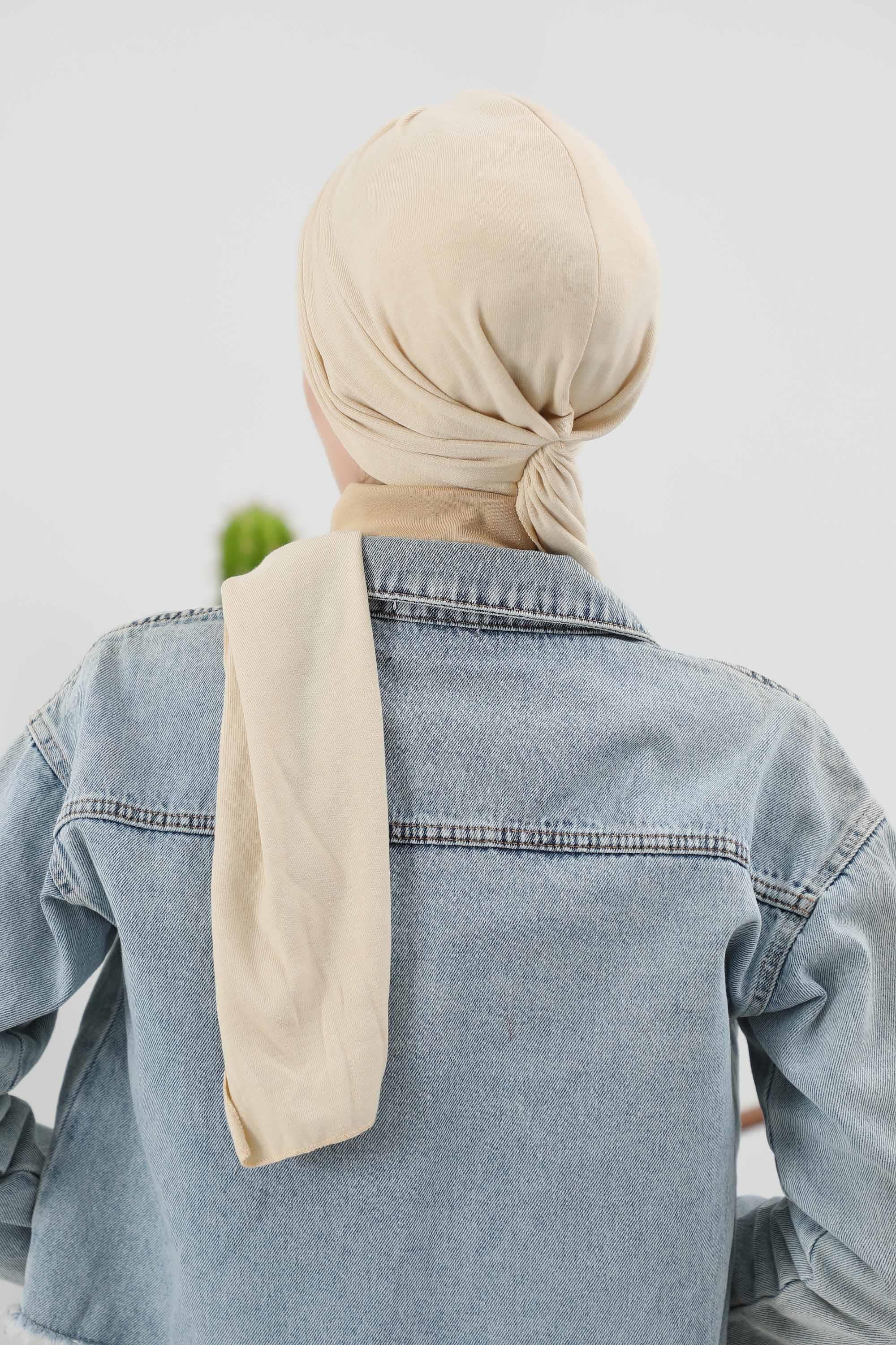 Fularlı Bone Türban,B-81RB