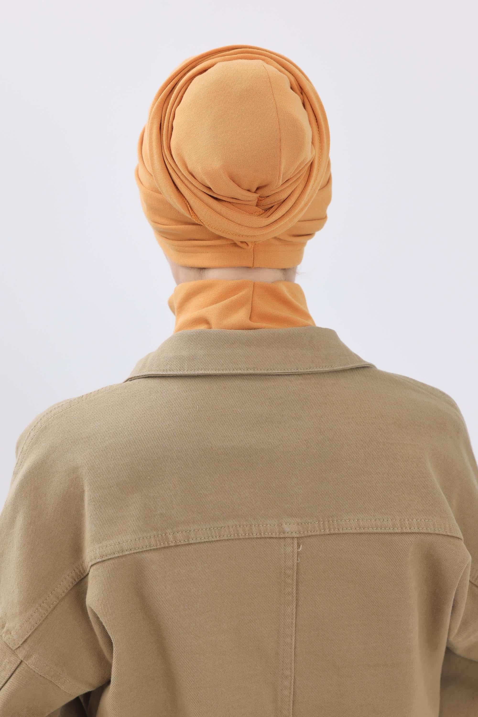 Fularlı Bone Türban,B-81RB