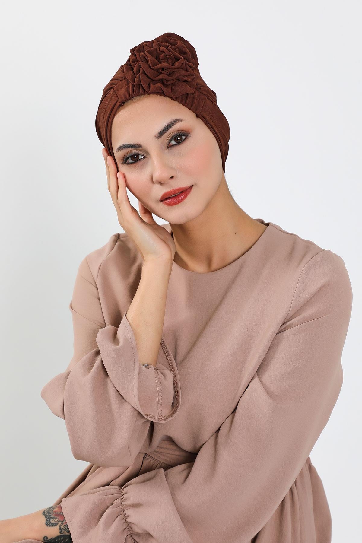 Gül Detaylı Bone,B-53A
