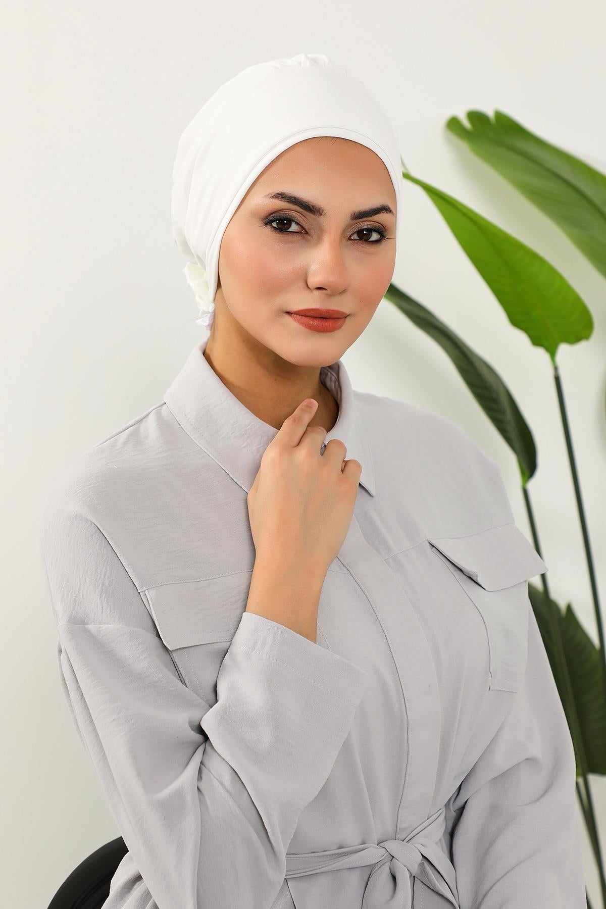 Gül Detaylı Bone,B-53A