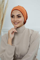 Gül Detaylı Kadife Bone,B-53K
